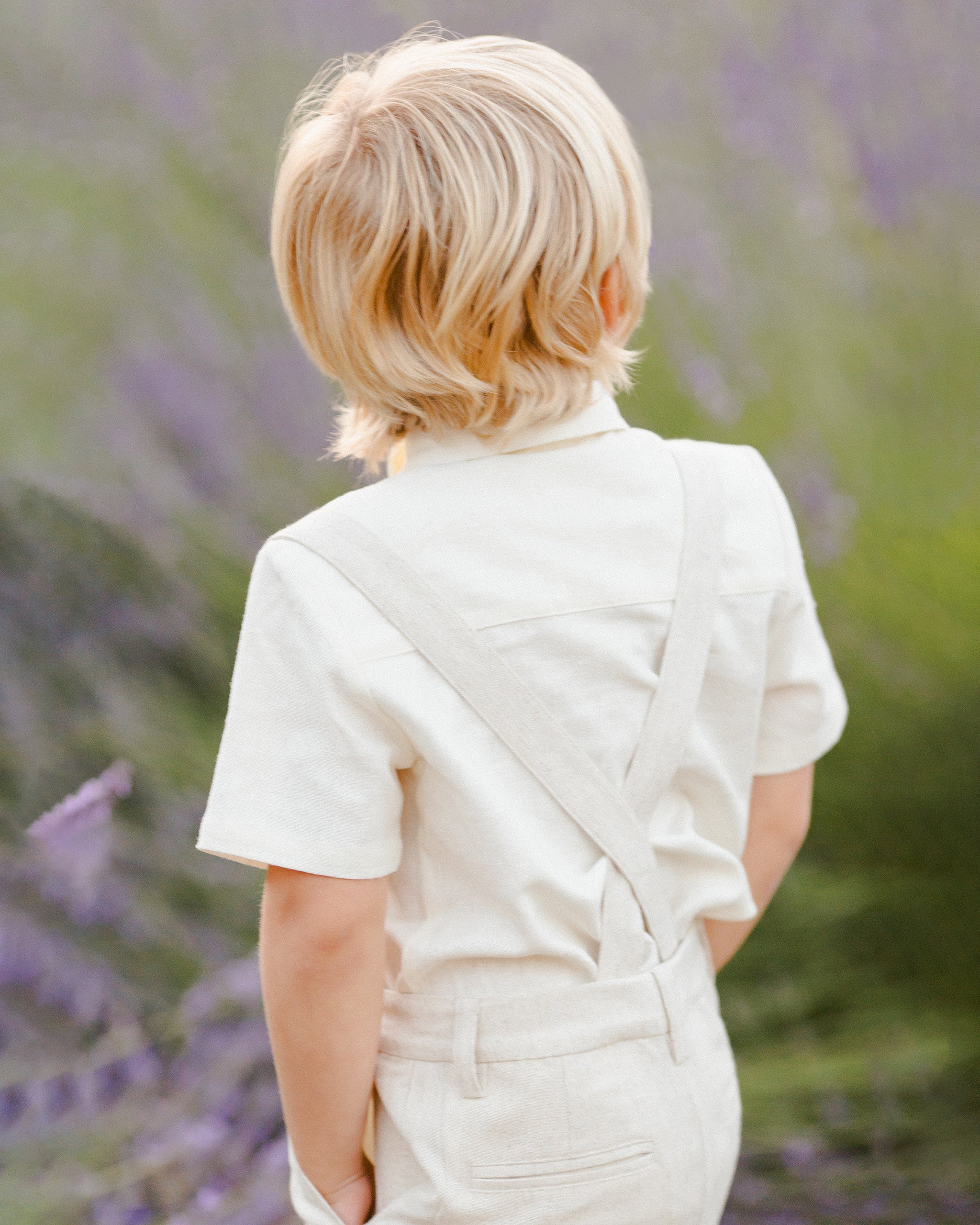 サスペンダーショート リネン