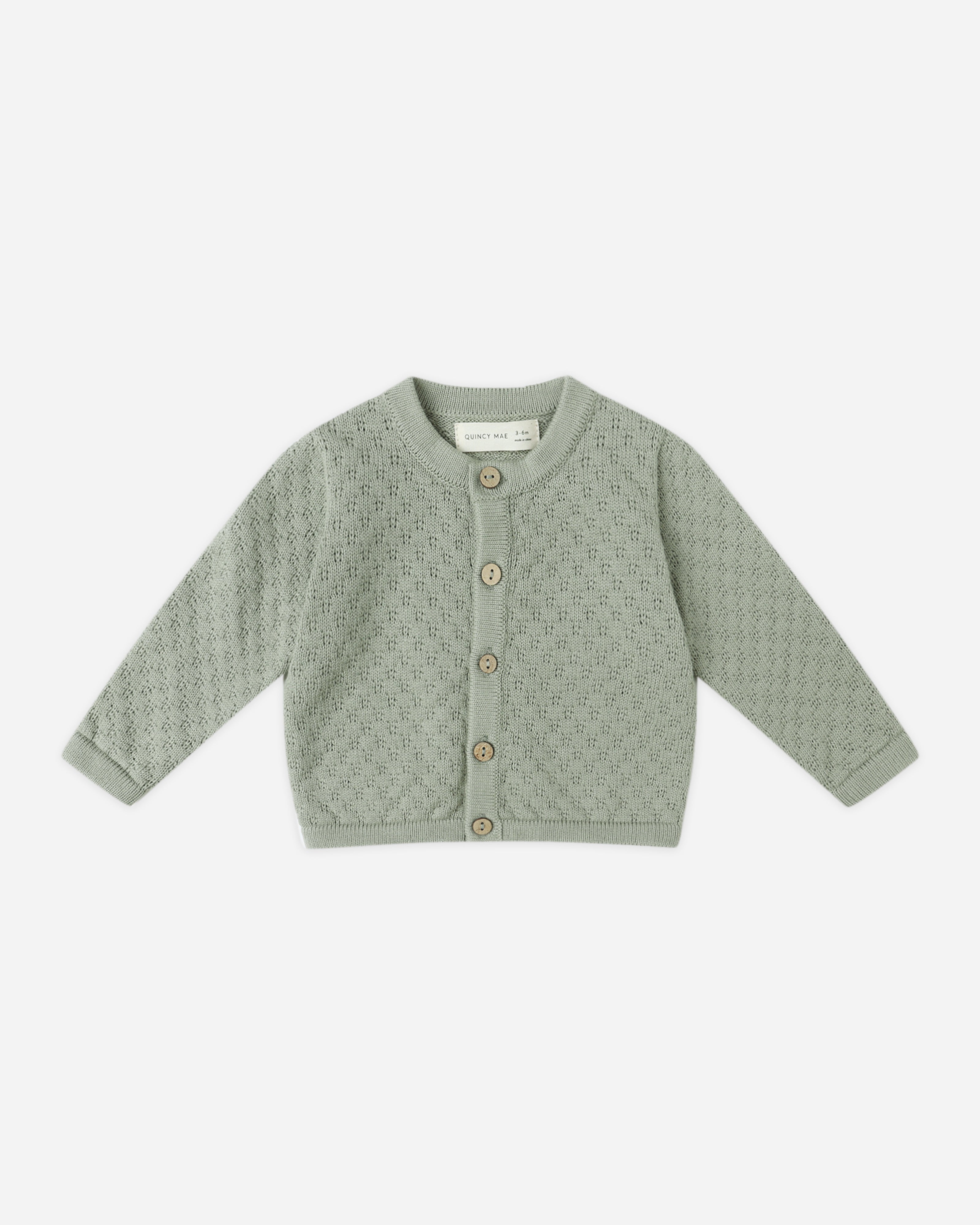 Quincy Mae Knit Cardigan - Natural