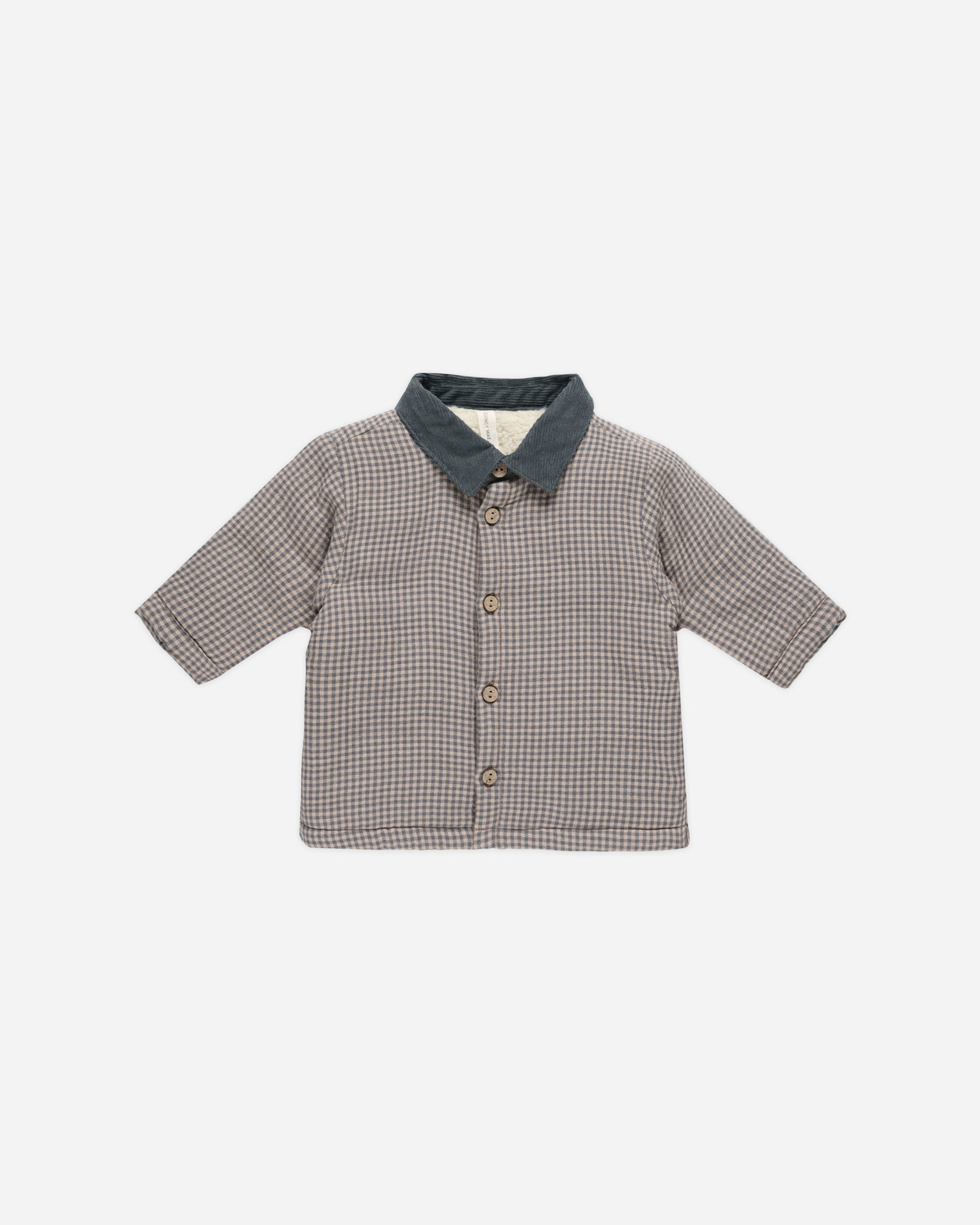 Ford Jacket || Indigo Gingham – Quincy Mae