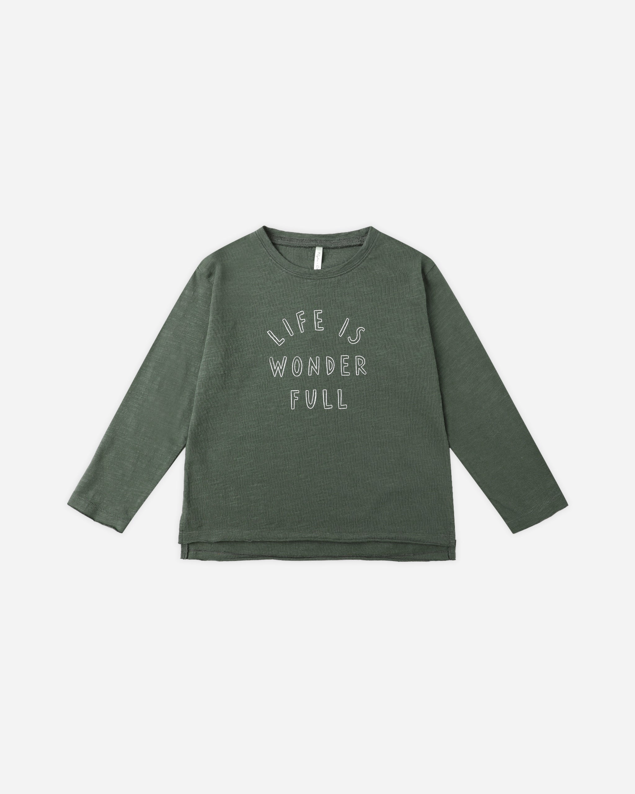 Raw Edge Long Sleeve Tee || Life Is Wonder Full – Rylee + Cru Japan