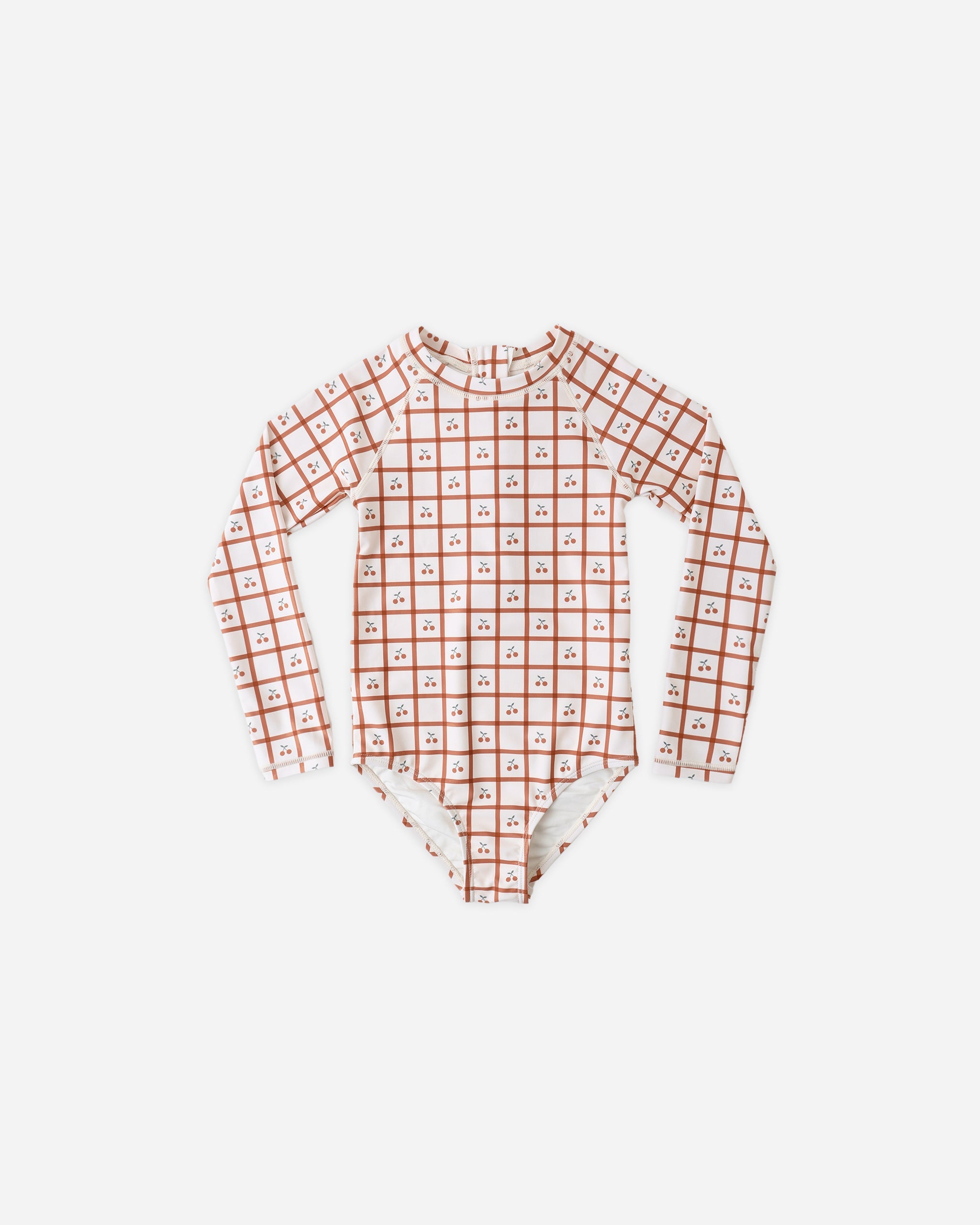 Delphine Rashguard One-Piece Cherry Check – Rylee + Cru Japan