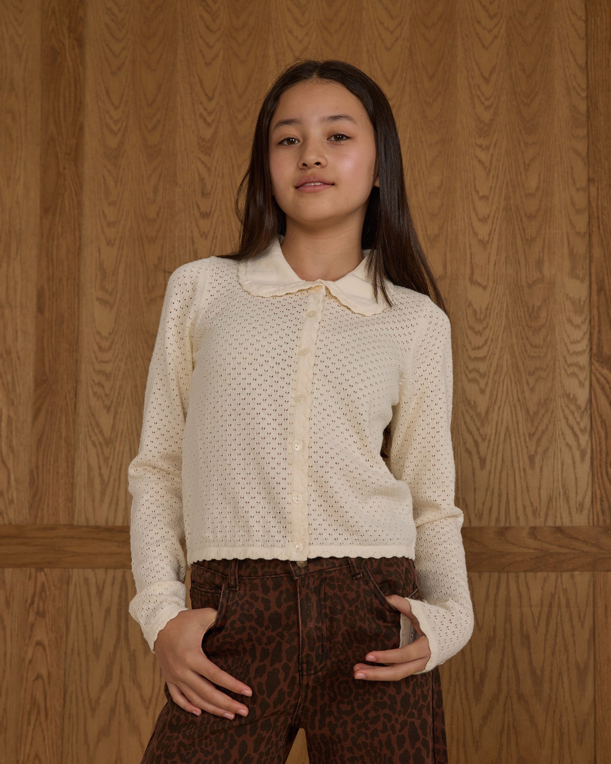 Rylee + Cru ライリーアンドクルー ベビー服 子供服  リオ カーディガン アイボリー