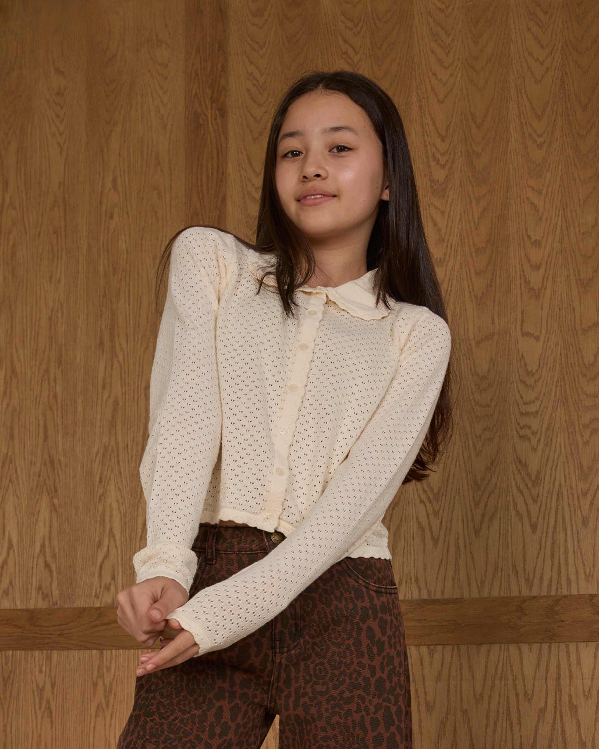 Rylee + Cru ライリーアンドクルー ベビー服 子供服  リオ カーディガン アイボリー