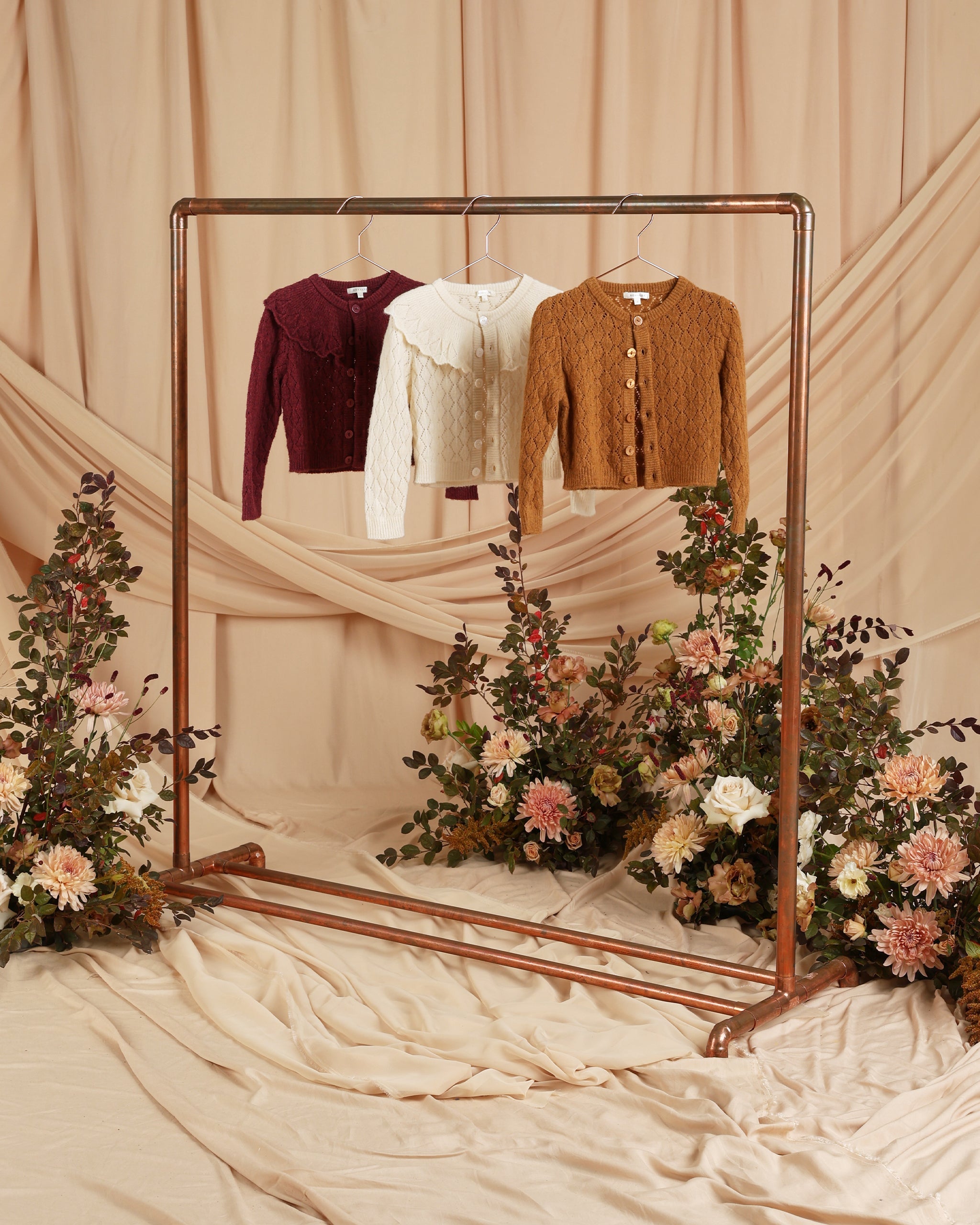 Ruffle Cardigan || Fig – Noralee