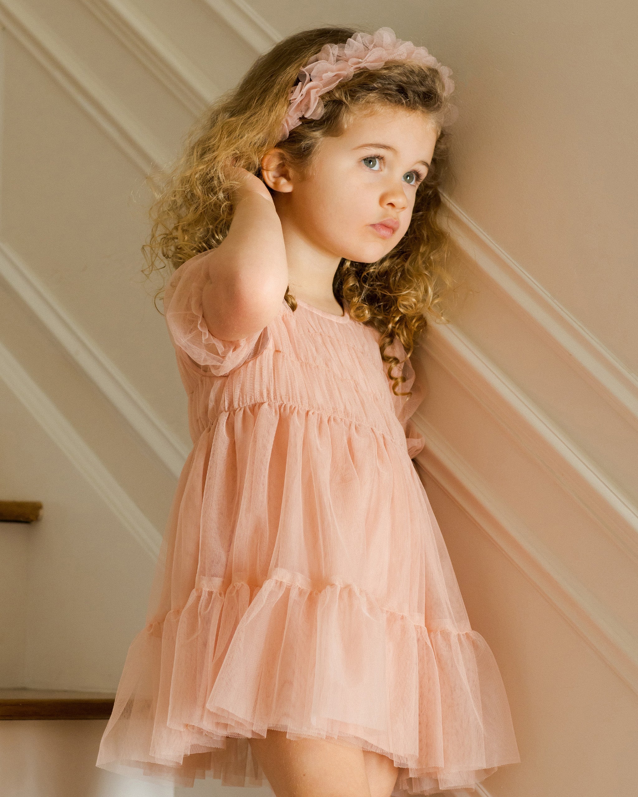 Rylee + Cru ライリーアンドクルー ベビー服 子供服  ピクシーヘッドバンド　ローズ