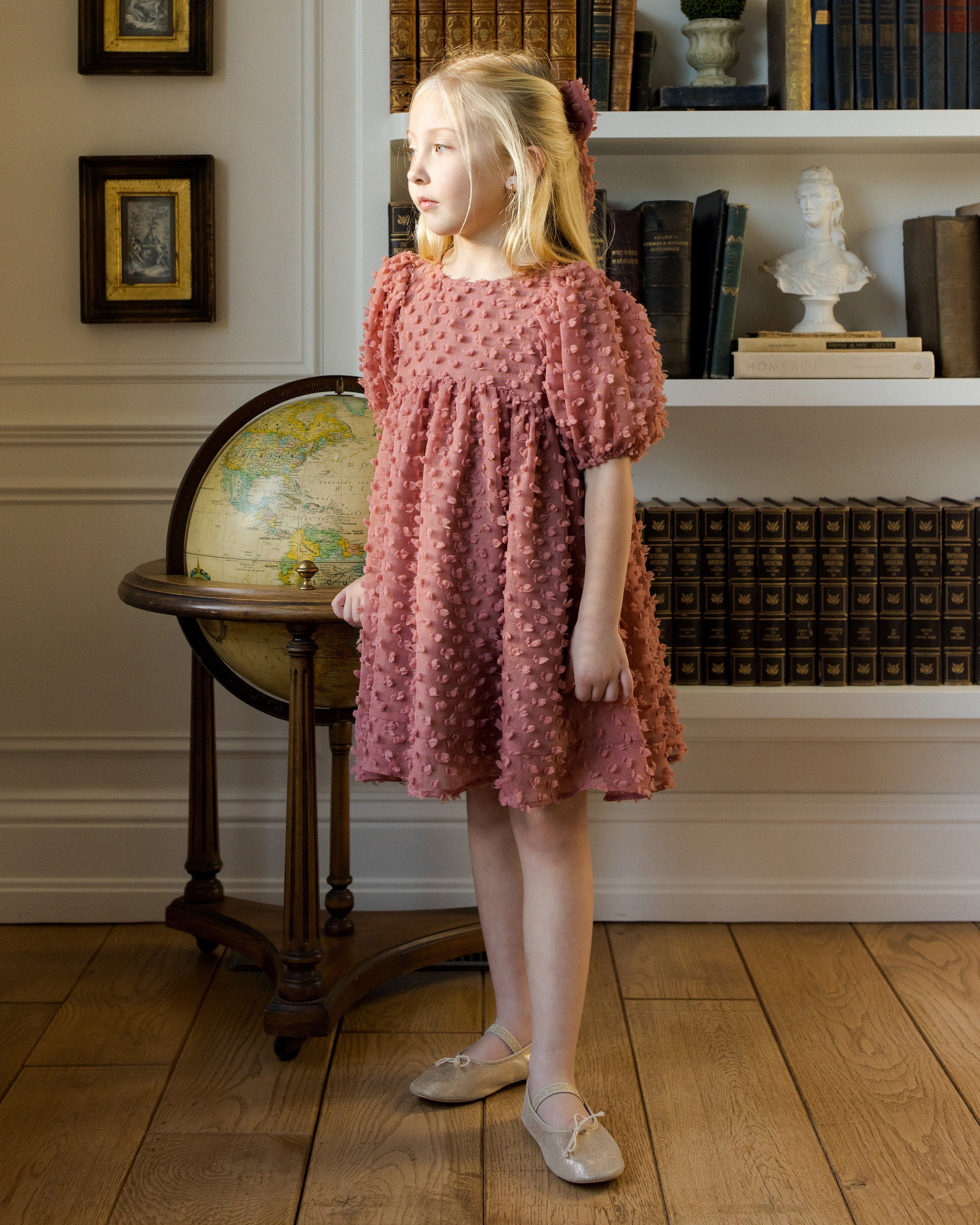Rylee + Cru ライリーアンドクルー ベビー服 子供服  ルナドレス　ラズベリー