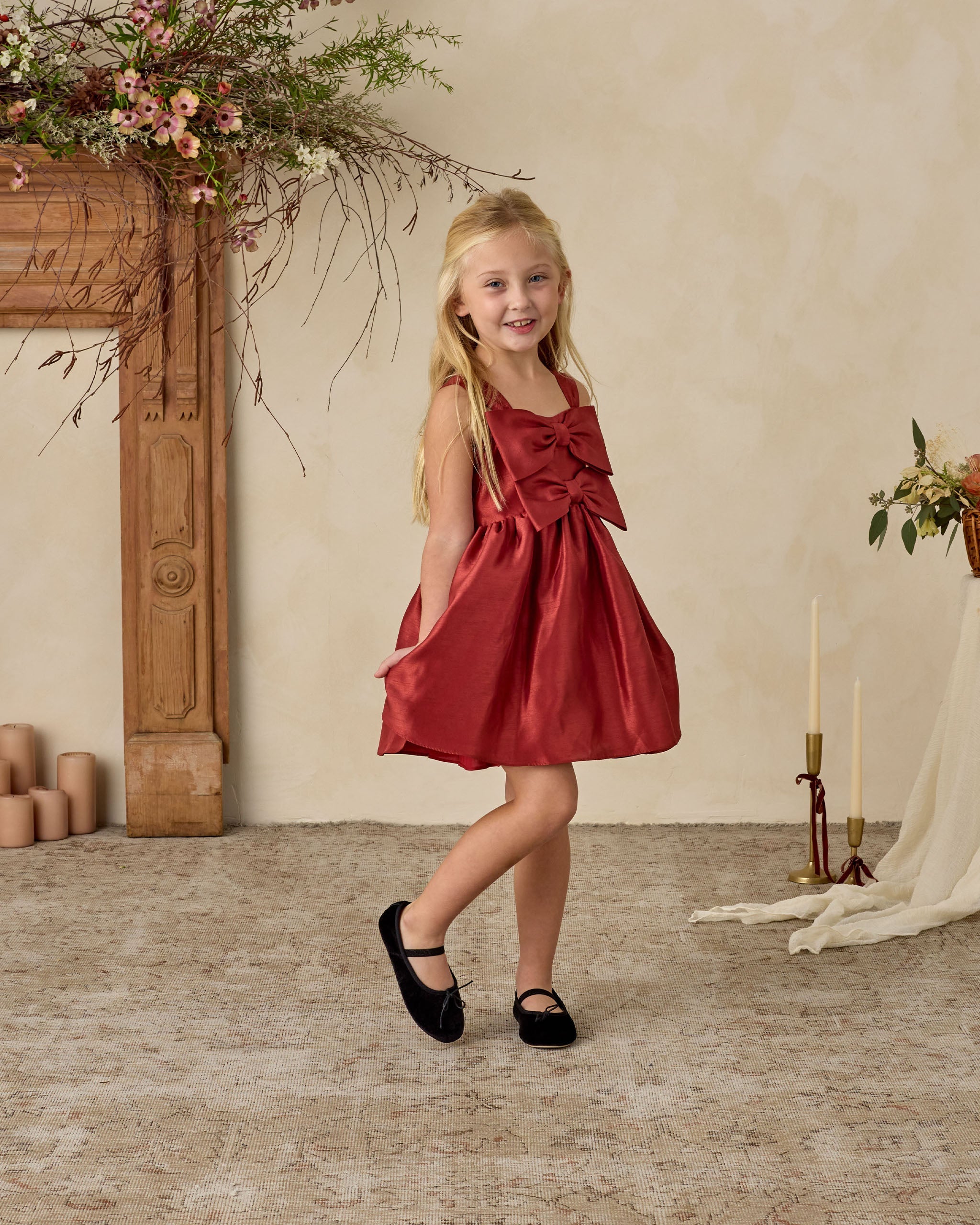 Rylee + Cru ライリーアンドクルー ベビー服 子供服  シンディドレス　ルビー