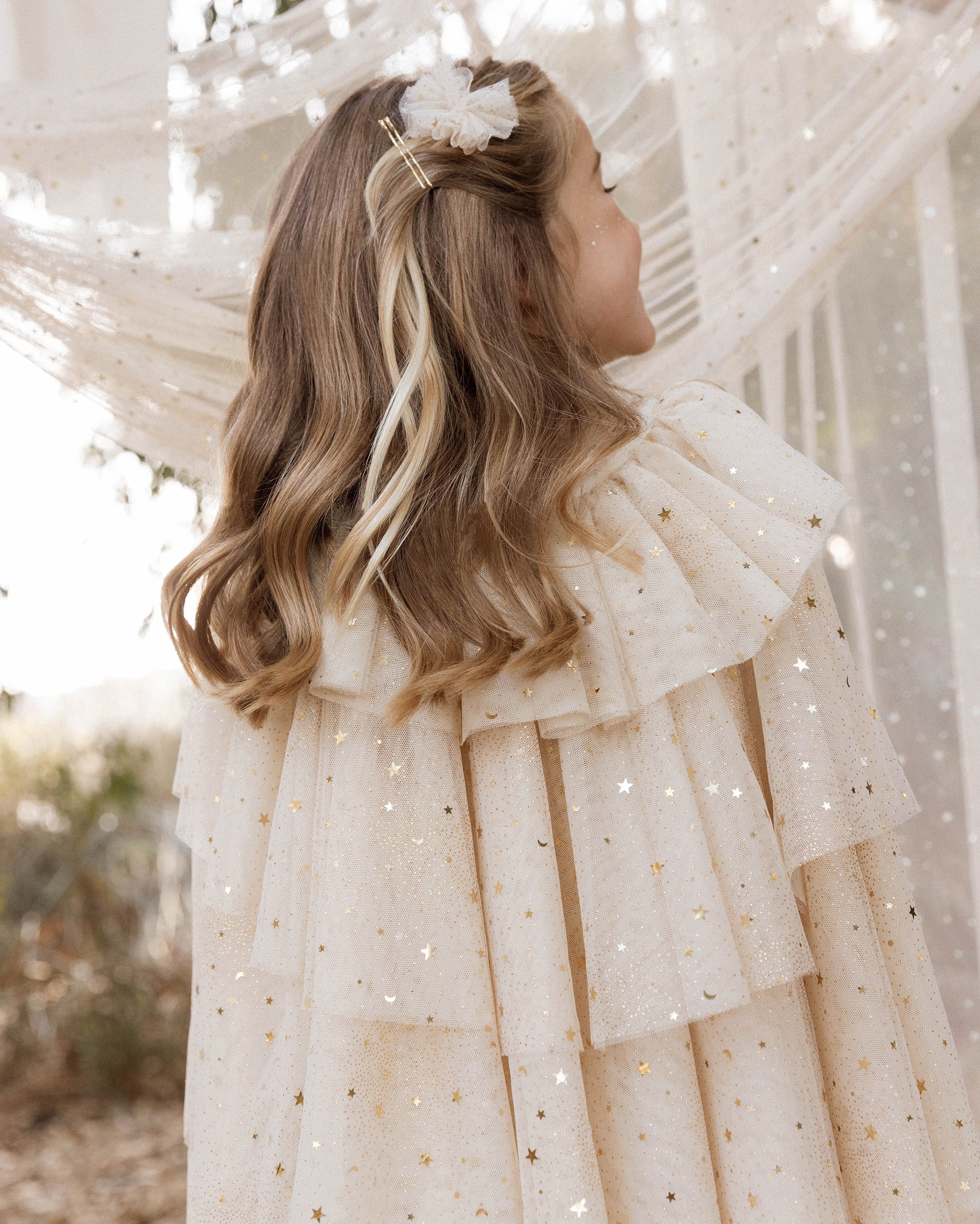 Rylee + Cru ライリーアンドクルー ベビー服 子供服  フラッターチュールクリップ　シャンパンスター