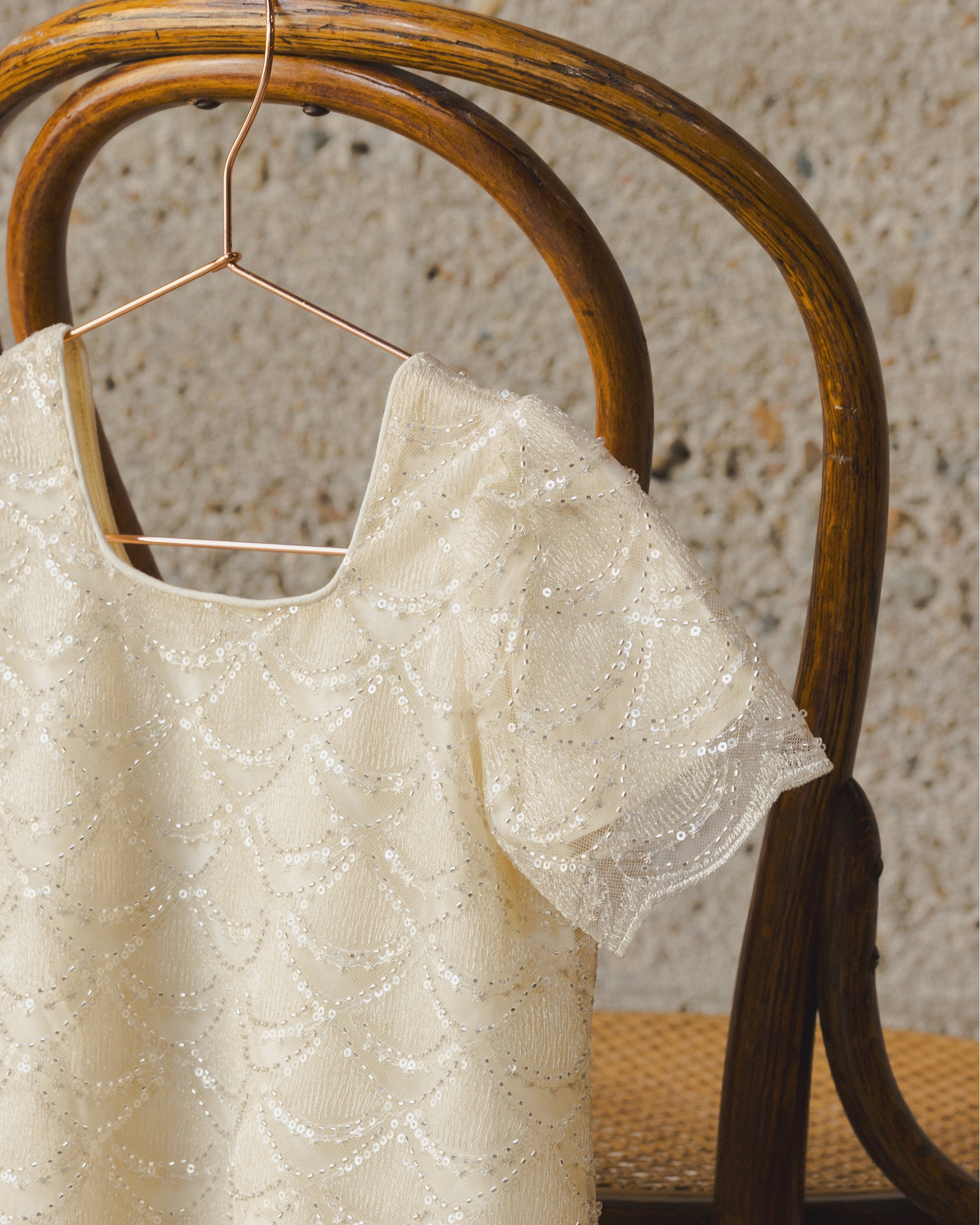 Rylee + Cru ライリーアンドクルー ベビー服 子供服  デイジードレス　シルバーメタリック