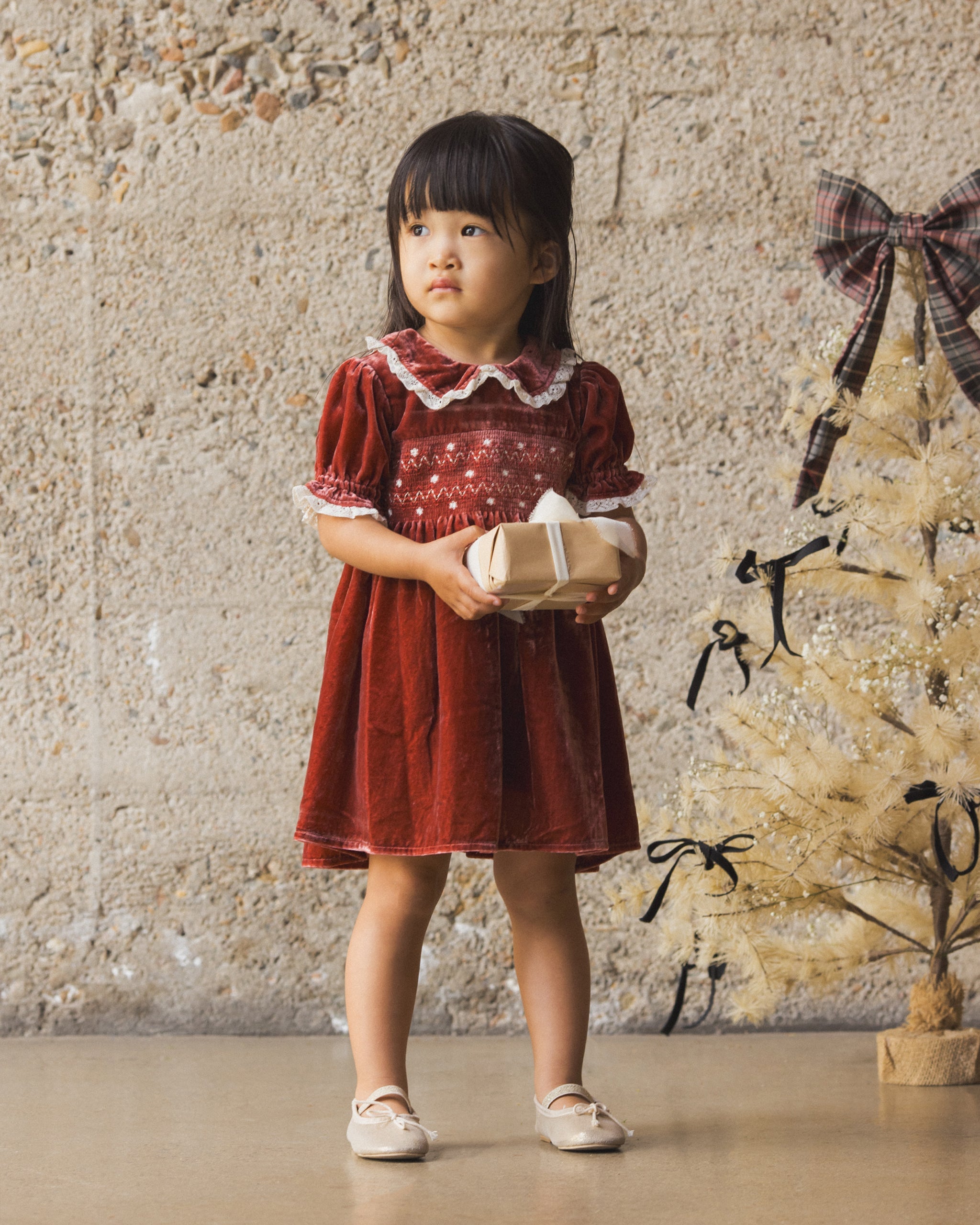 Rylee + Cru ライリーアンドクルー ベビー服 子供服  エリザベスドレス　ルビー