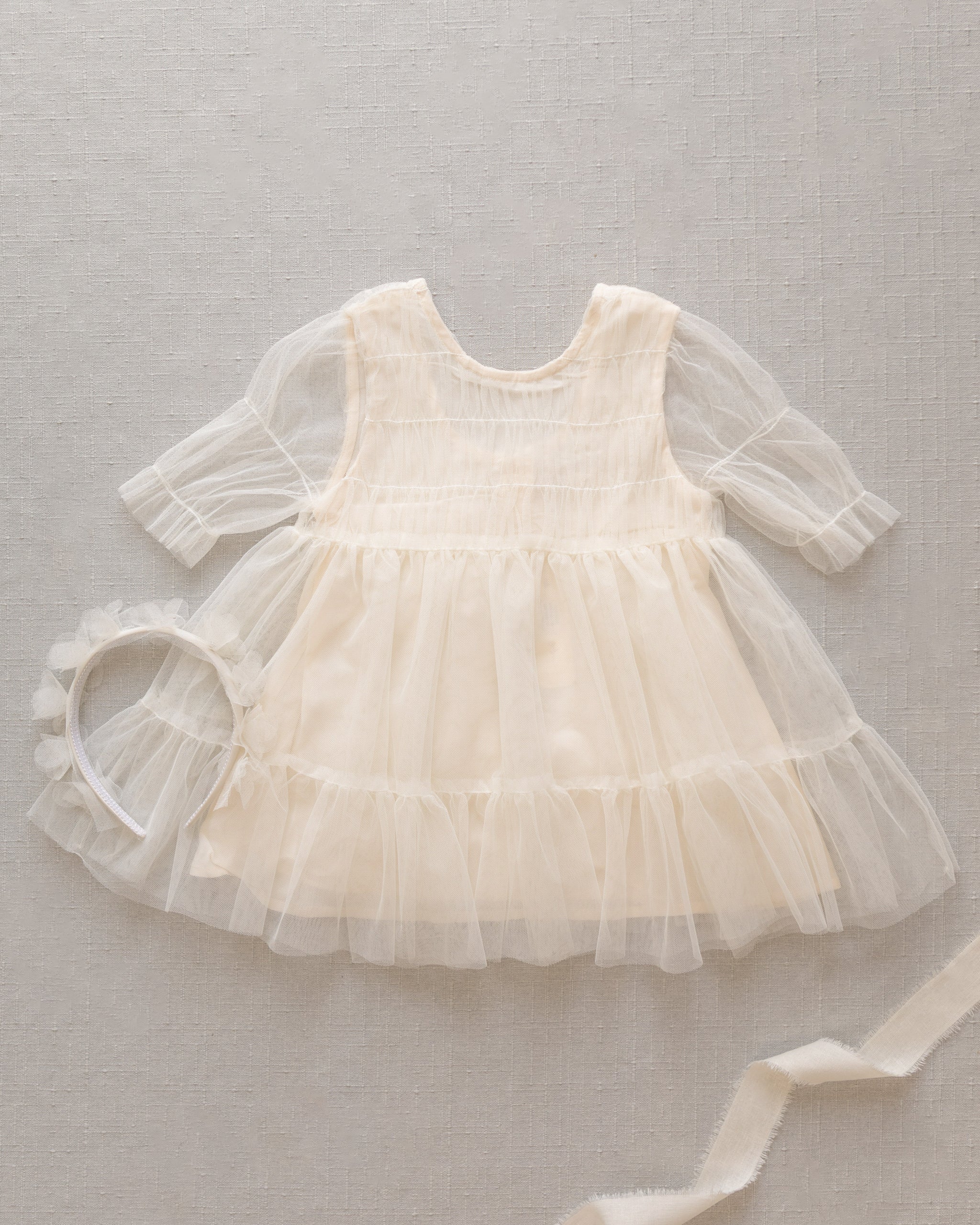 Rylee + Cru ライリーアンドクルー ベビー服 子供服  コーラリードレス　アイボリー