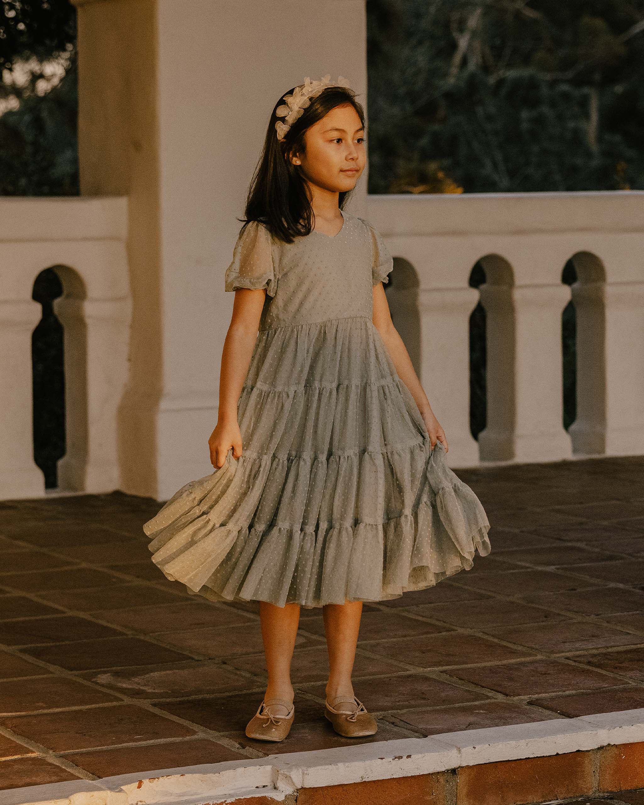 Dottie Dress | Dusty Blue – Noralee