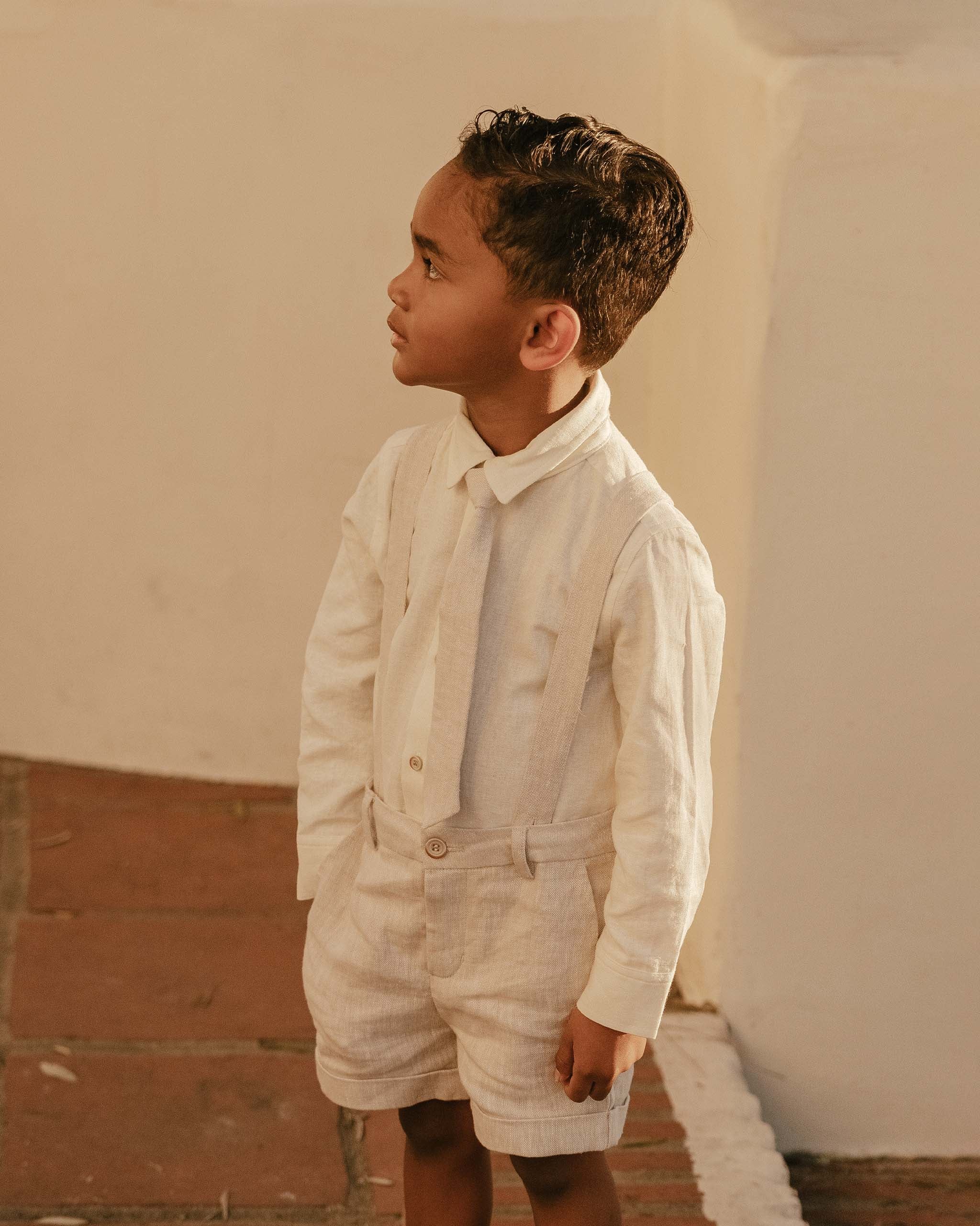 Suspender Short | Linen