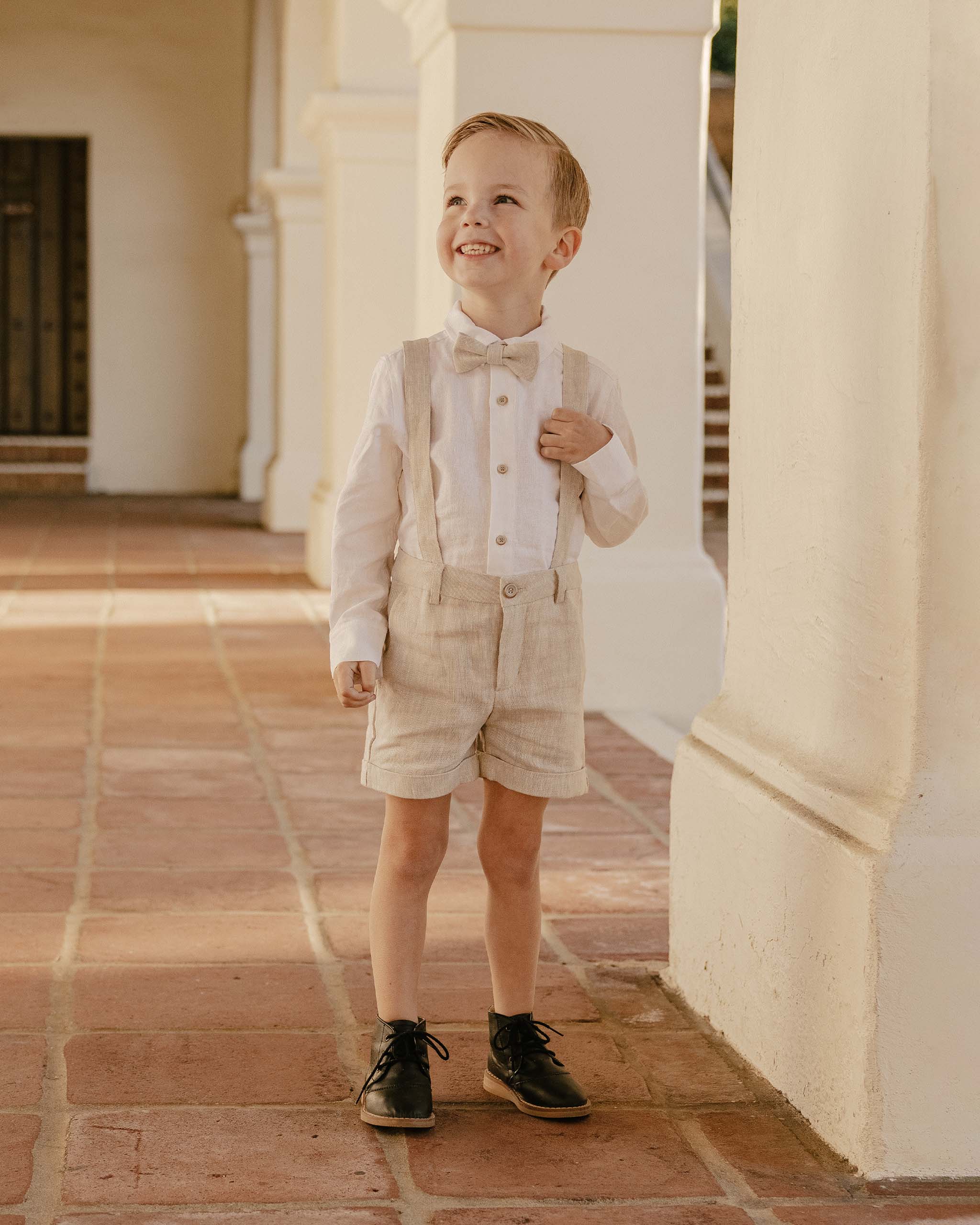 Suspender Short | Linen
