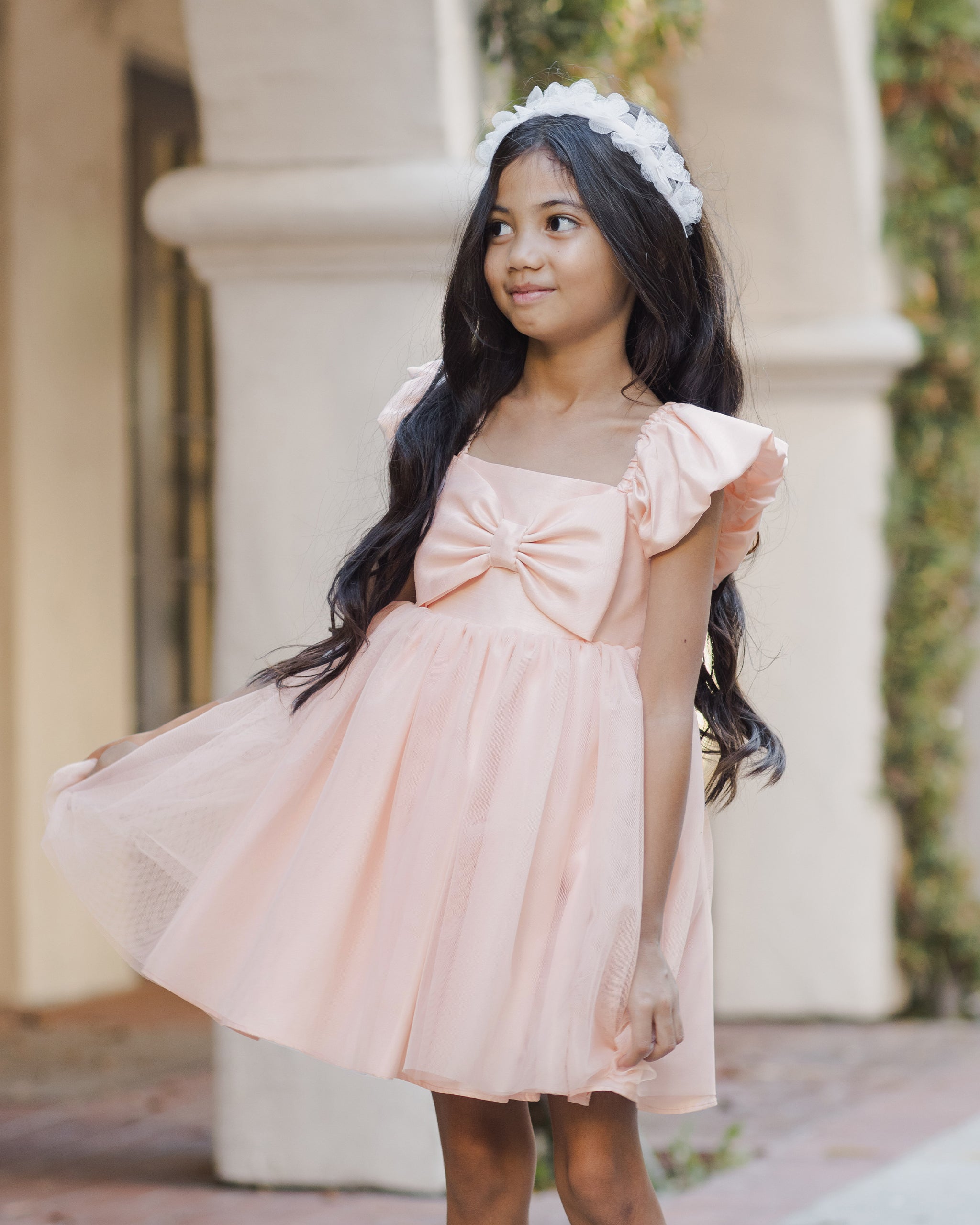 Rylee + Cru ライリーアンドクルー ベビー服 子供服 マドレーヌドレス　ブラッシュ