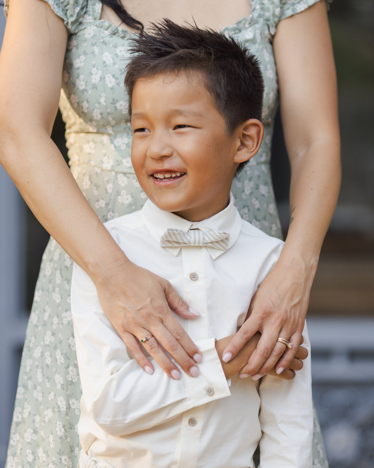 Rylee + Cru ライリーアンドクルー ベビー服 子供服 ボウタイ　スカイストライプ シアサッカー