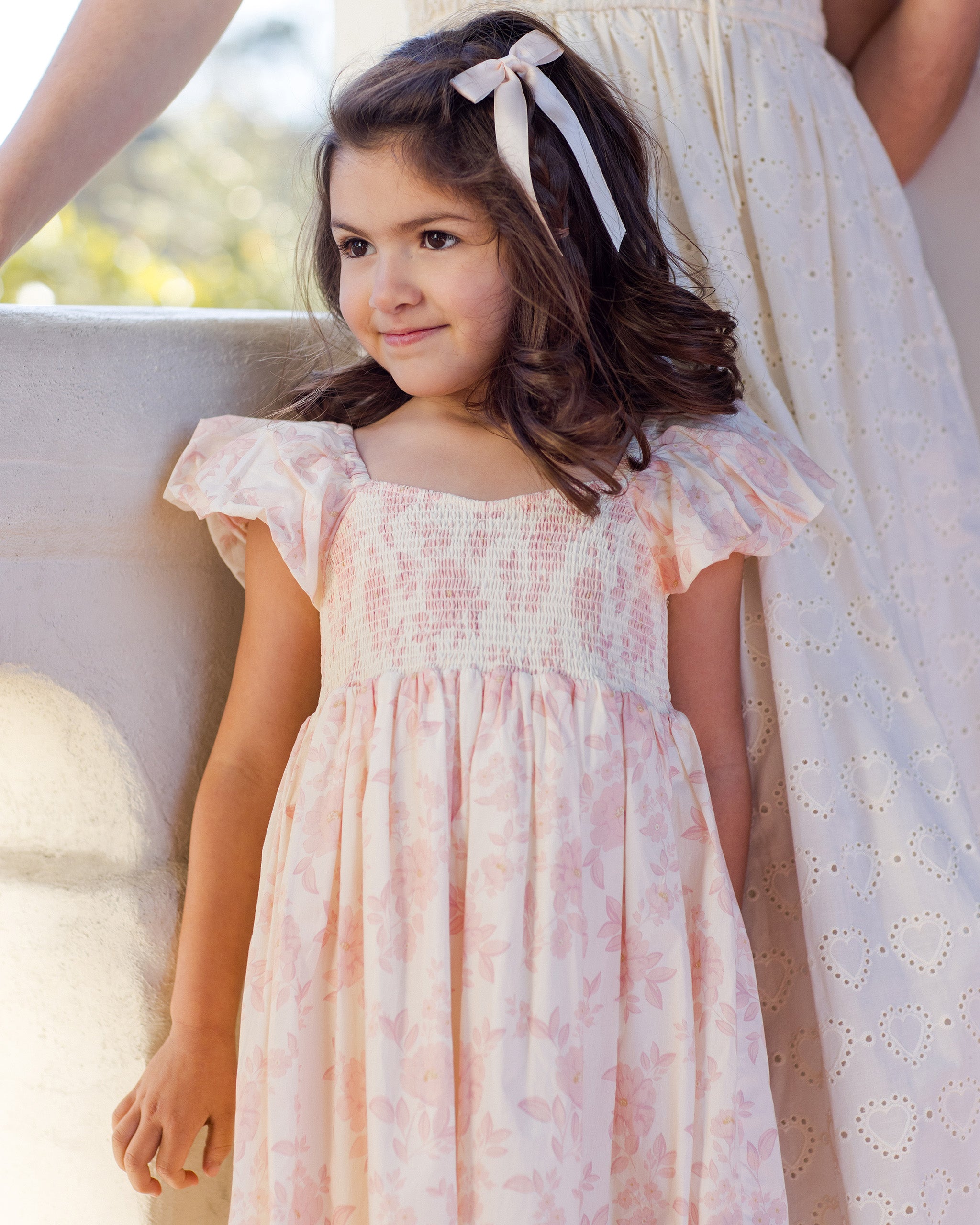 Rylee + Cru ライリーアンドクルー ベビー服 子供服 サテンボウボウ　パール、アイボリー、ミスト