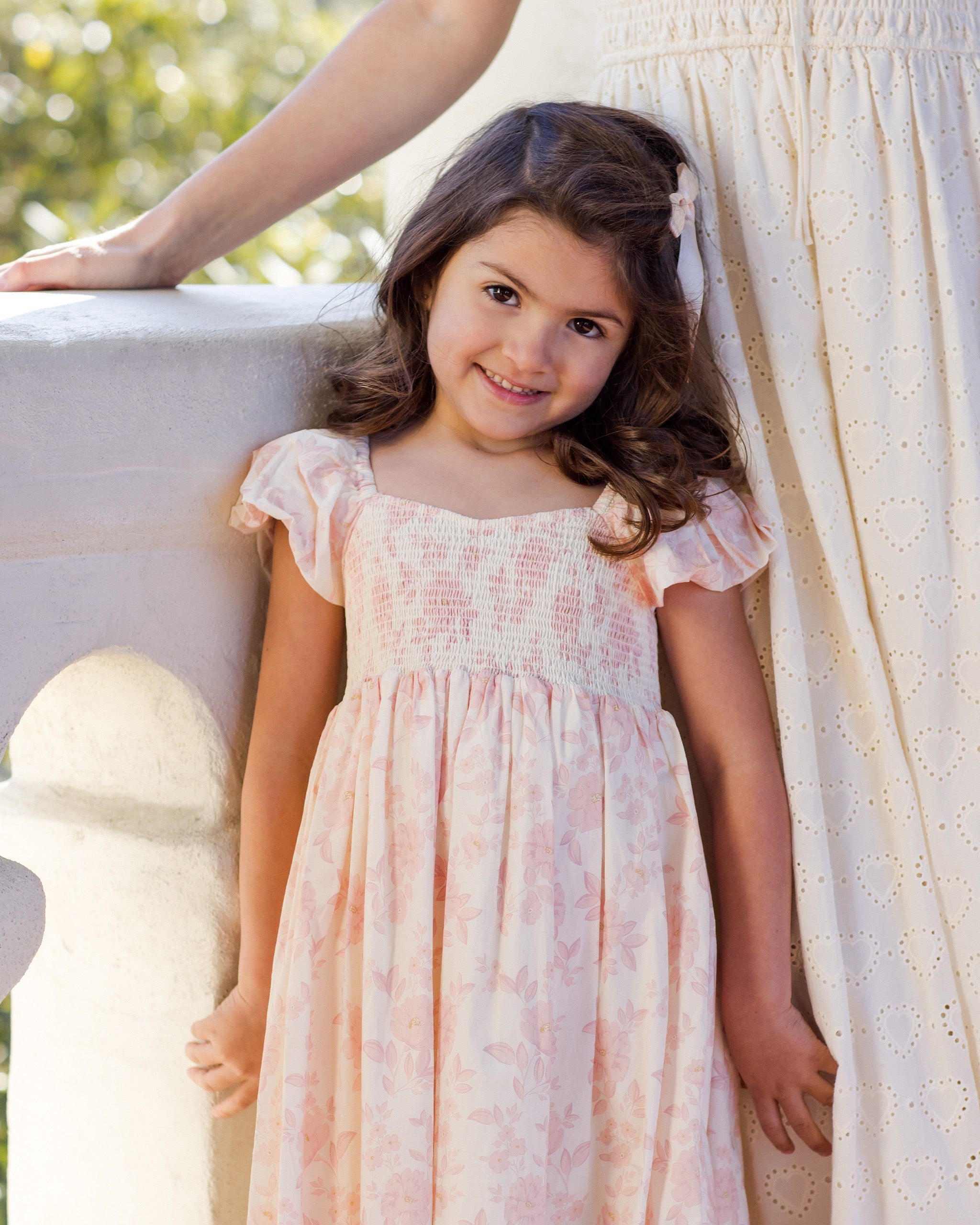 Rylee + Cru ライリーアンドクルー ベビー服 子供服 ヘーゼルドレス　ブラッシュイングリッシュローズ