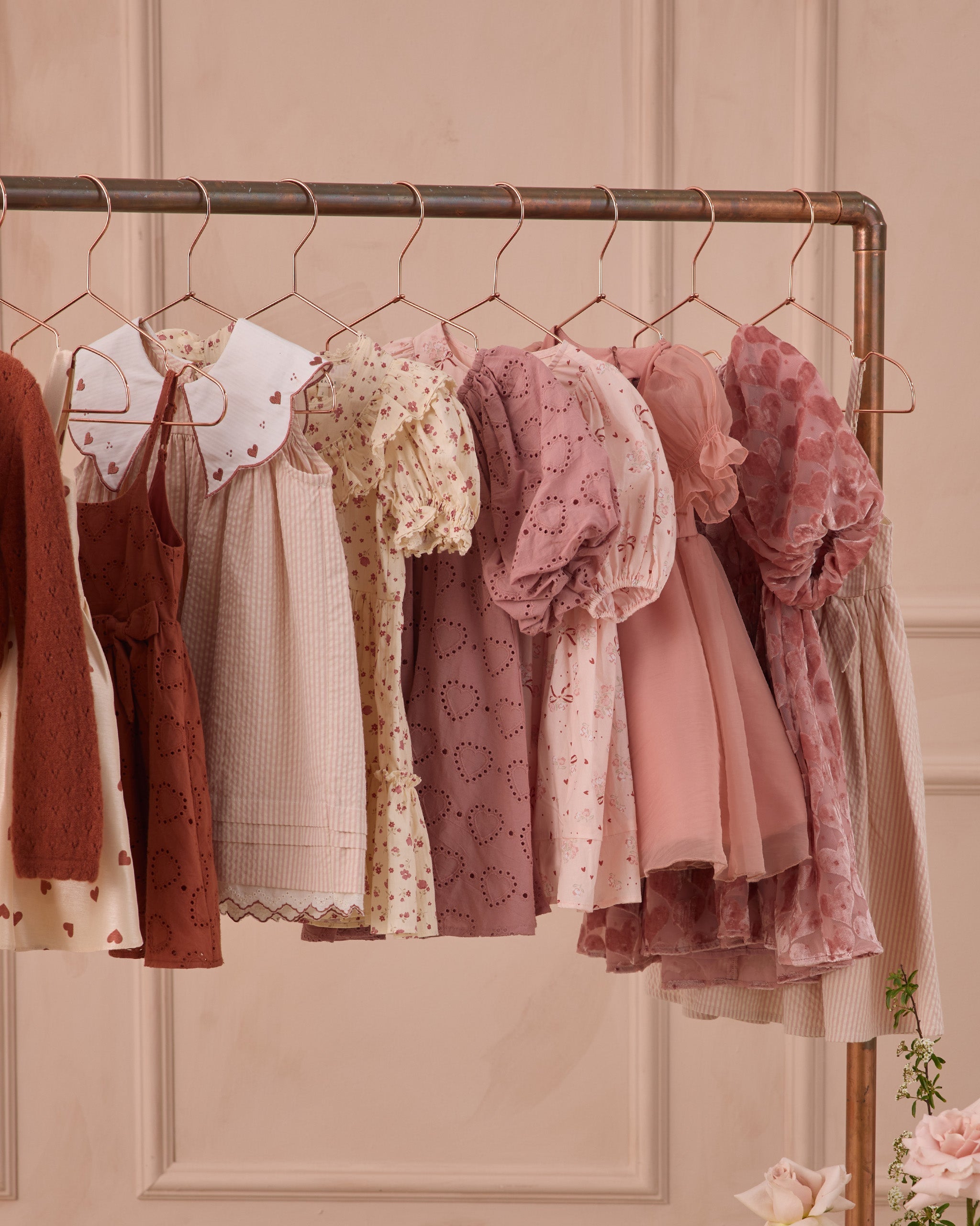 Rylee + Cru ライリーアンドクルー ベビー服 子供服 バレンタインドレス　ピンク