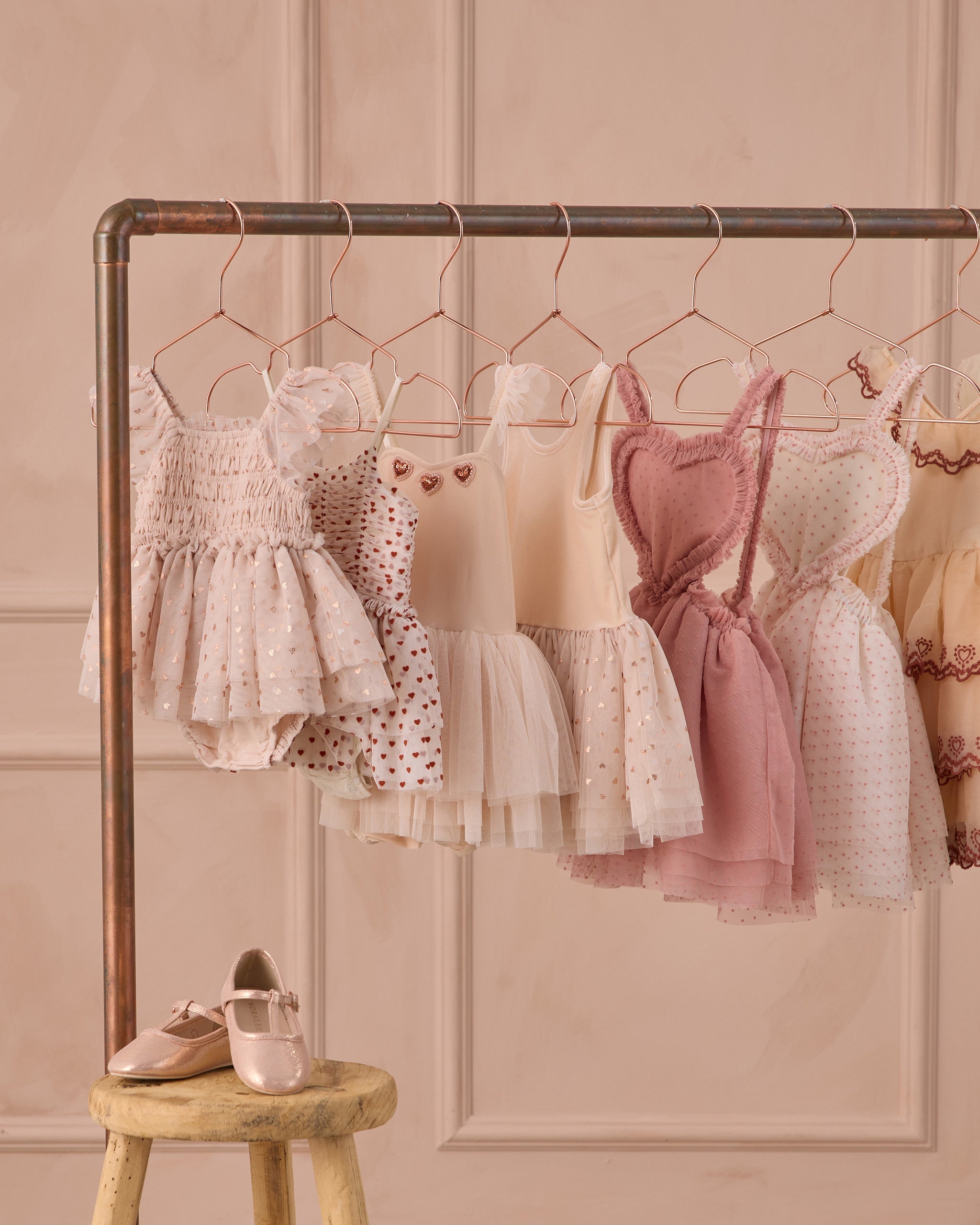 Rylee + Cru ライリーアンドクルー ベビー服 子供服 コララインドレス　アイボリー