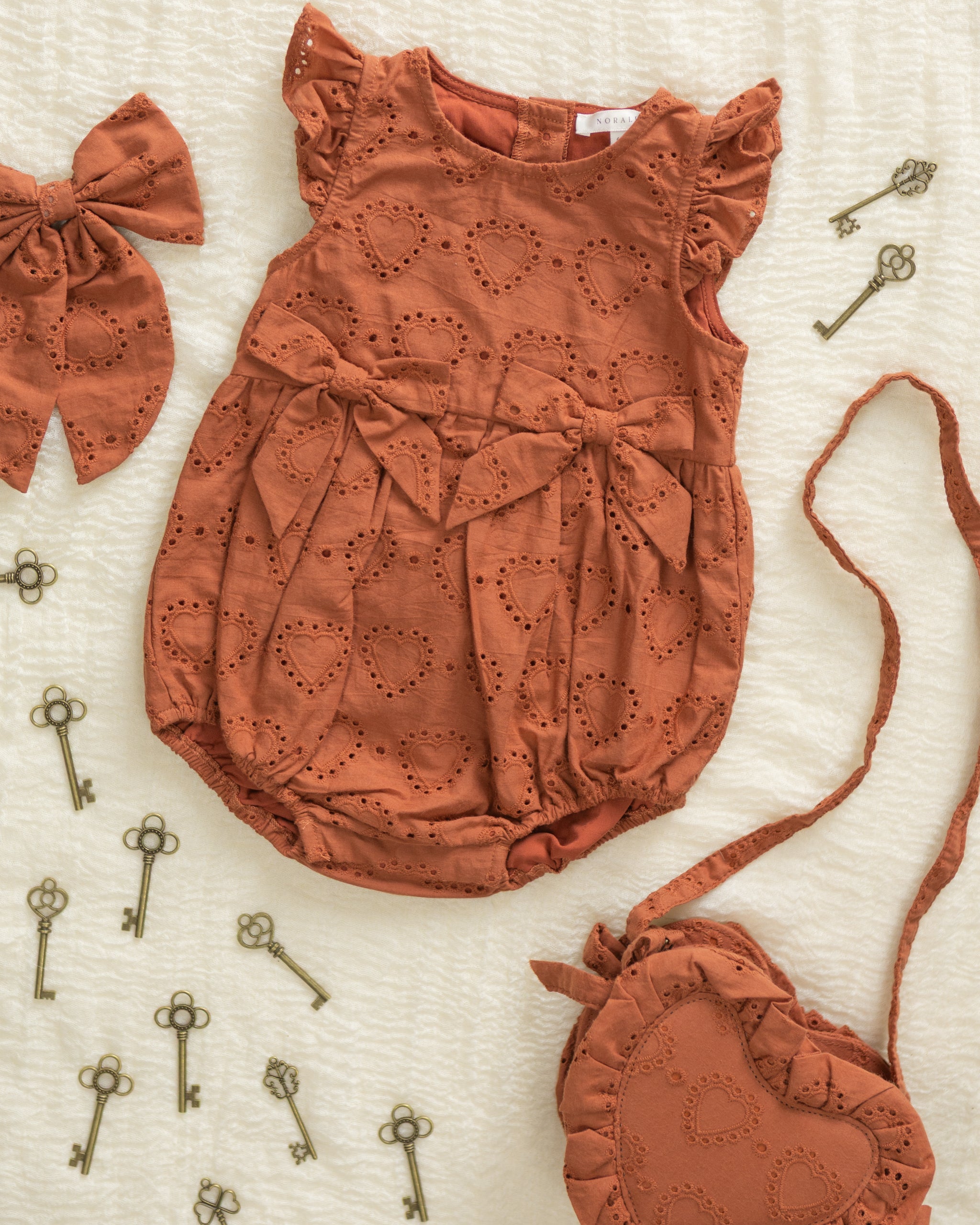 Rylee + Cru ライリーアンドクルー ベビー服 子供服 エバーリーボウ　レッド