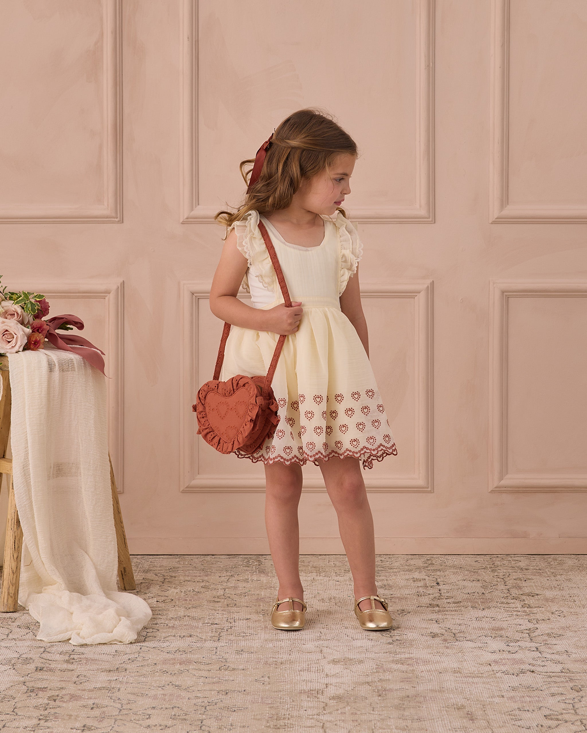 Rylee + Cru ライリーアンドクルー ベビー服 子供服 プロヴァンスドレス　アイボリー