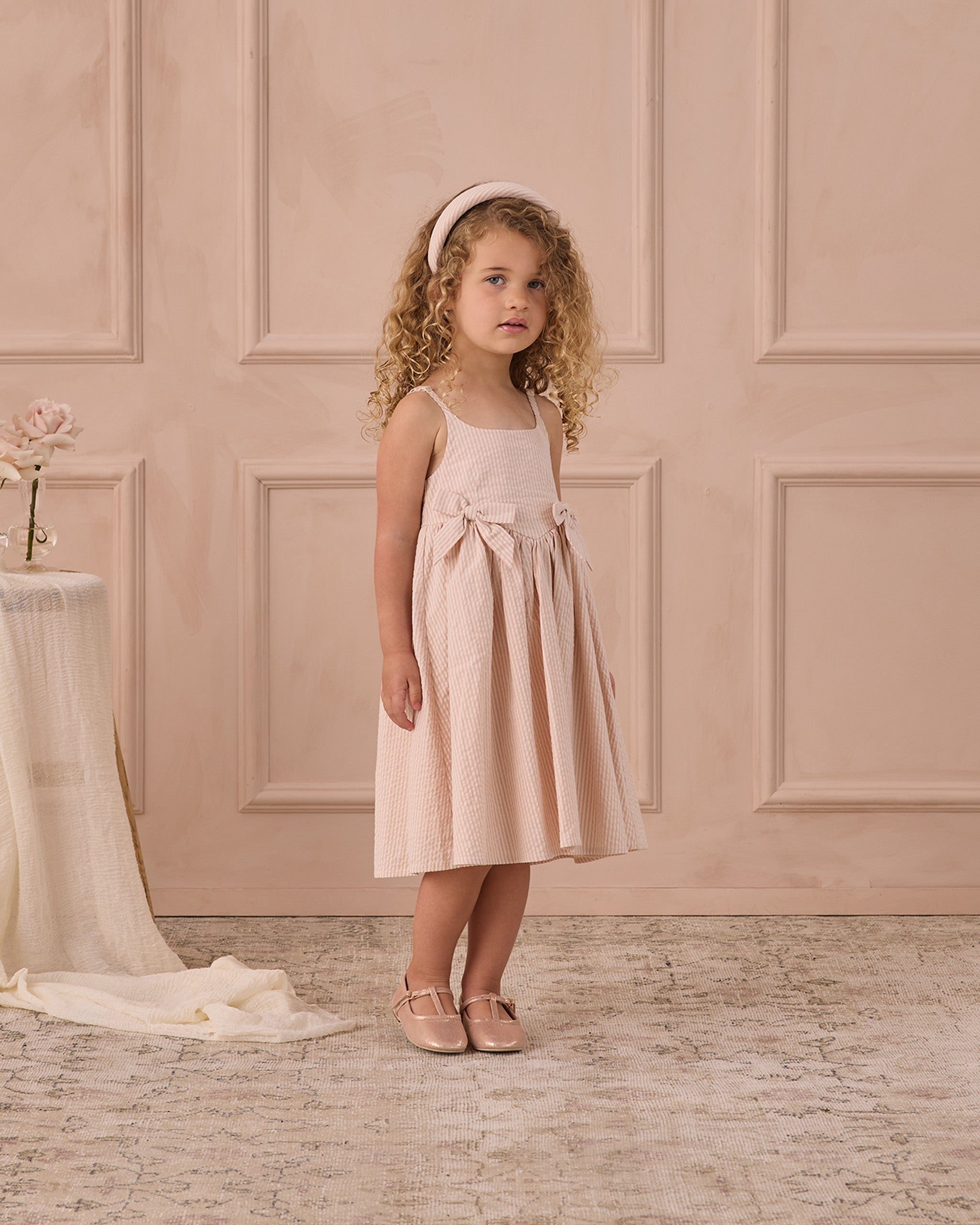 Rylee + Cru ライリーアンドクルー ベビー服 子供服 パデッドヘッドバンド　ペタルシアサッカー