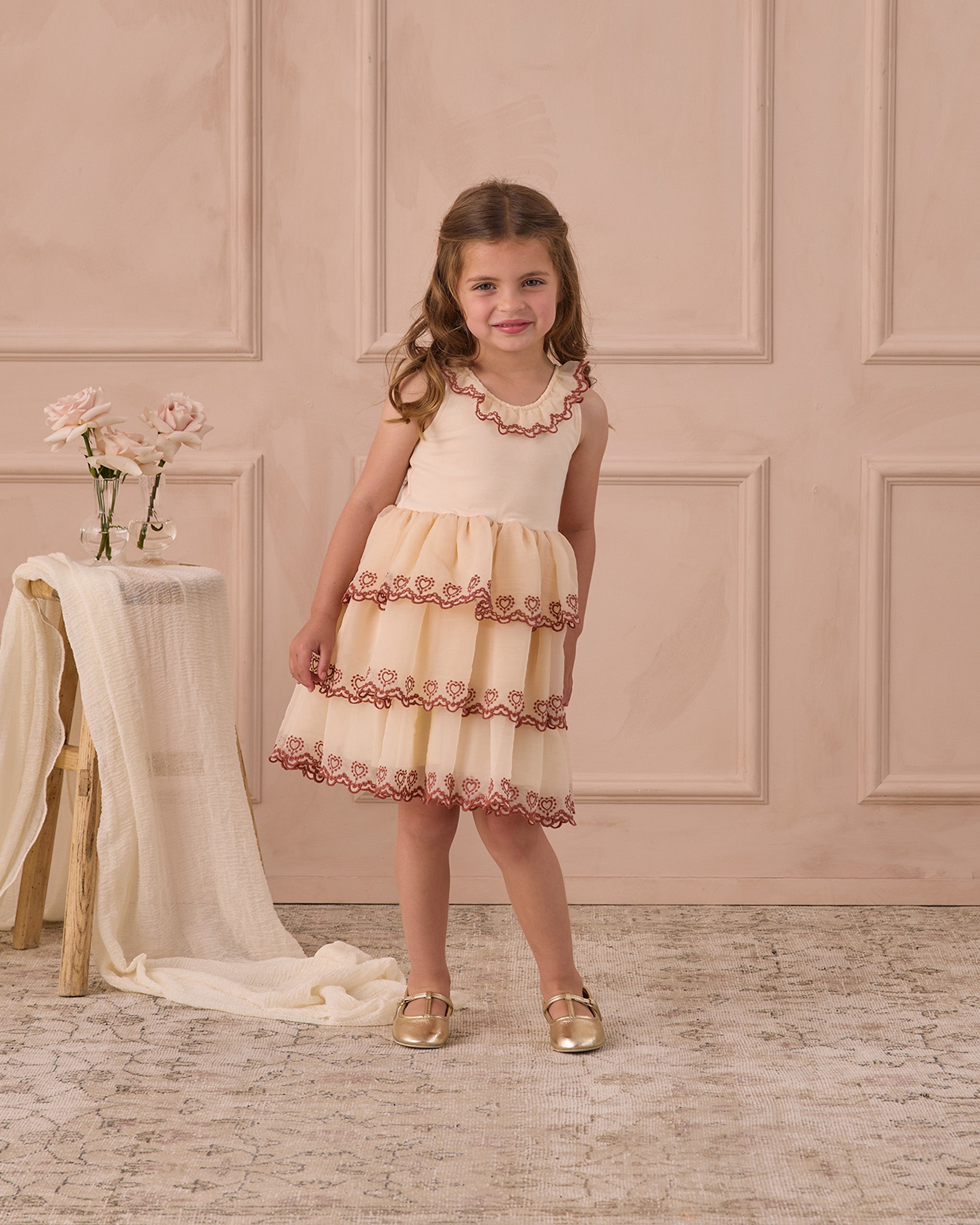 Rylee + Cru ライリーアンドクルー ベビー服 子供服 アンジェリーナドレス　パール