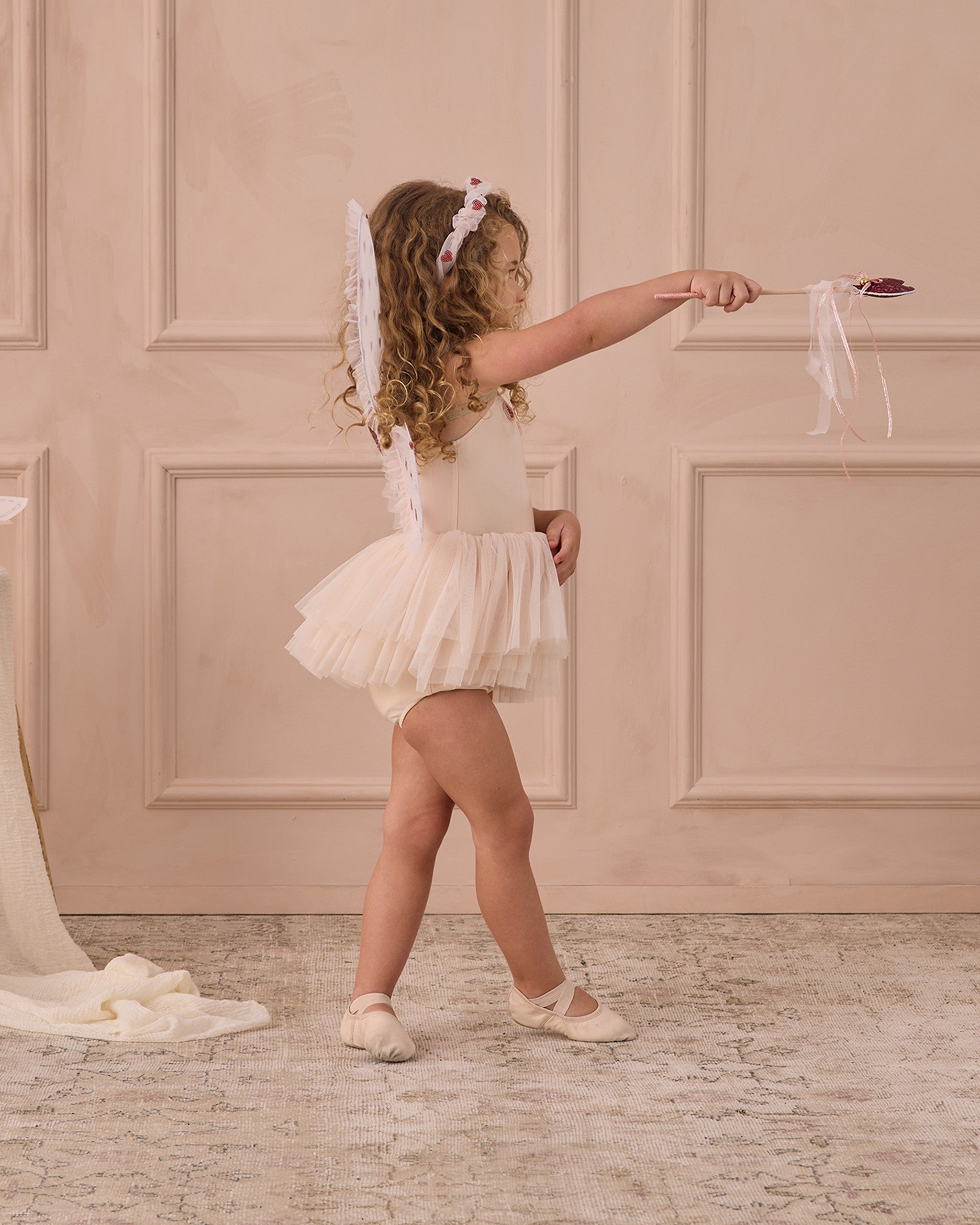 Rylee + Cru ライリーアンドクルー ベビー服 子供服 ギャザーヘッドバンド　レッドハーツ