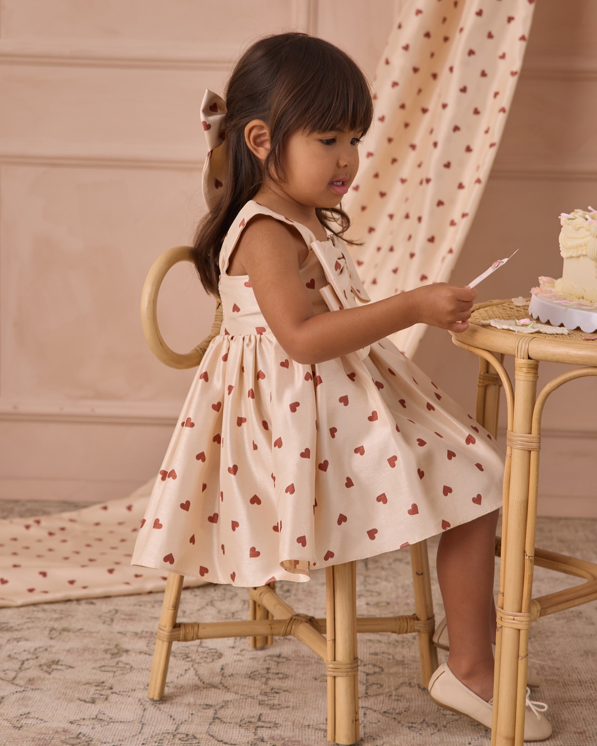 Rylee + Cru ライリーアンドクルー ベビー服 子供服 シンディドレス　レッドハーツ