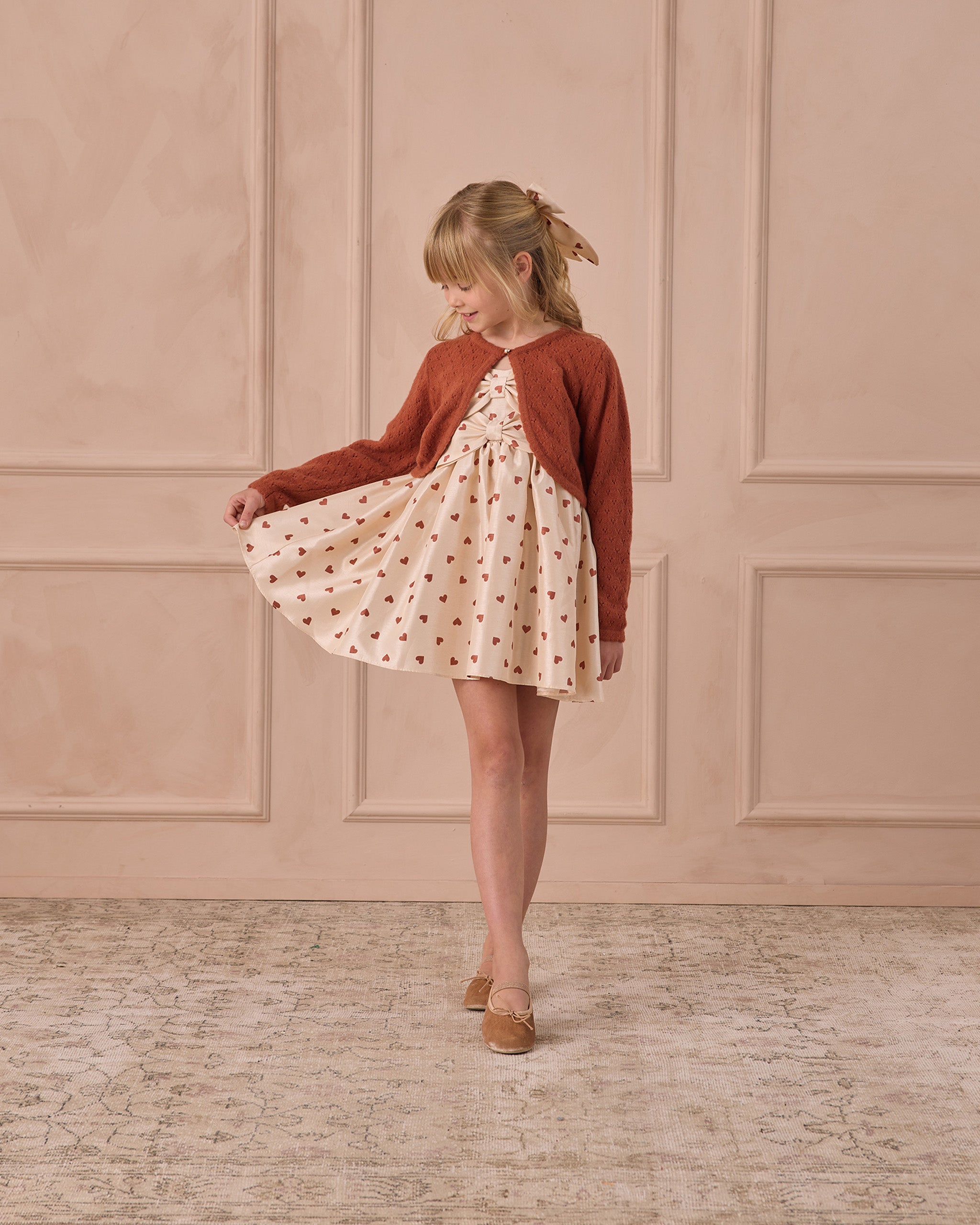 Rylee + Cru ライリーアンドクルー ベビー服 子供服 エバーリーボウ　レッドハーツ