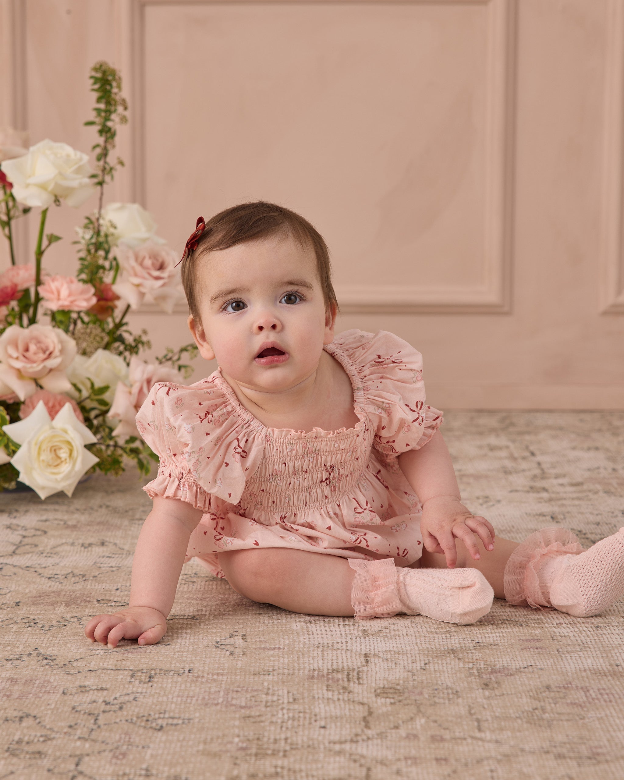 Rylee + Cru ライリーアンドクルー ベビー服 子供服 フリルソックス　アイボリー、ブラッシュ