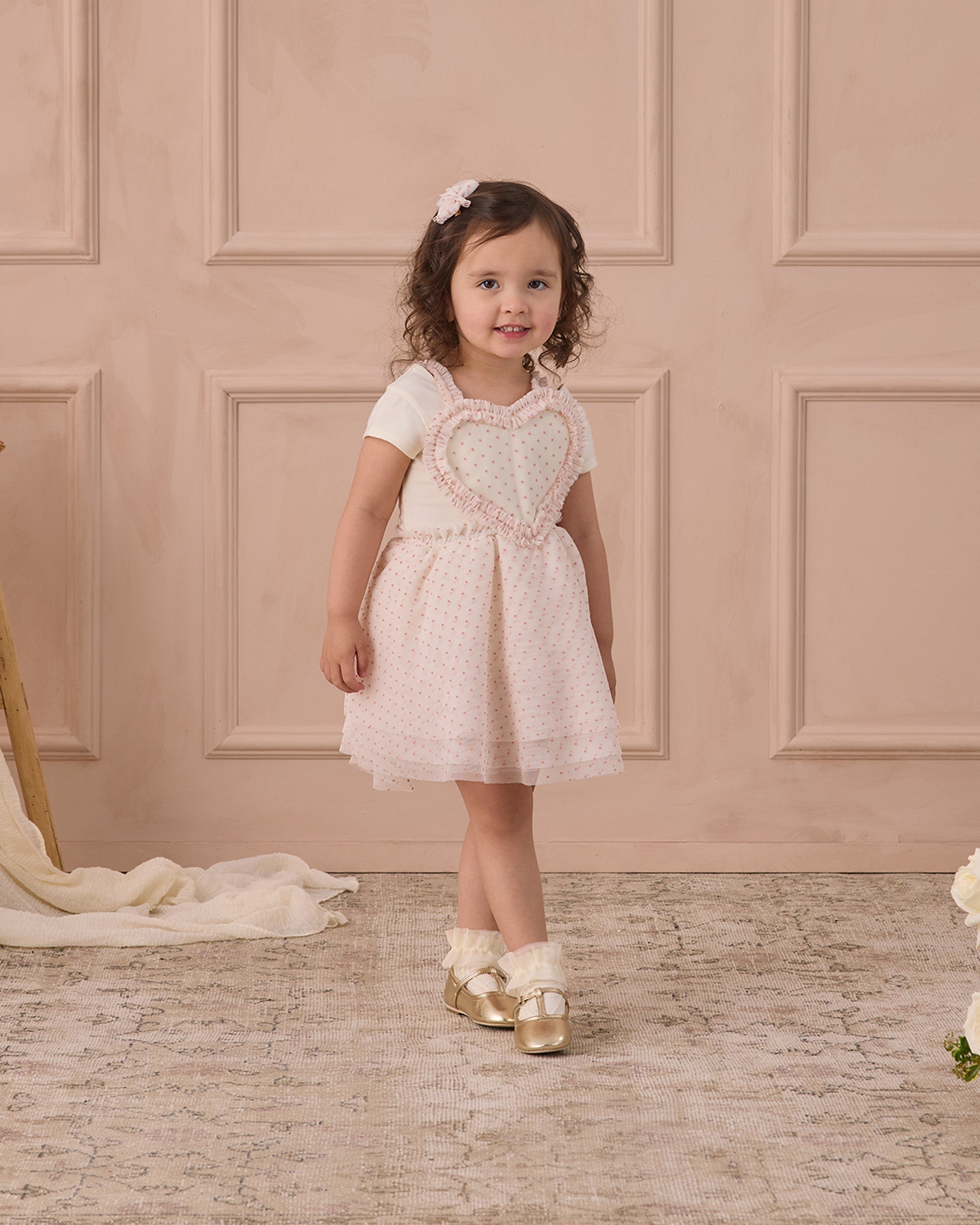 Rylee + Cru ライリーアンドクルー ベビー服 子供服 コララインドレス　アイボリー