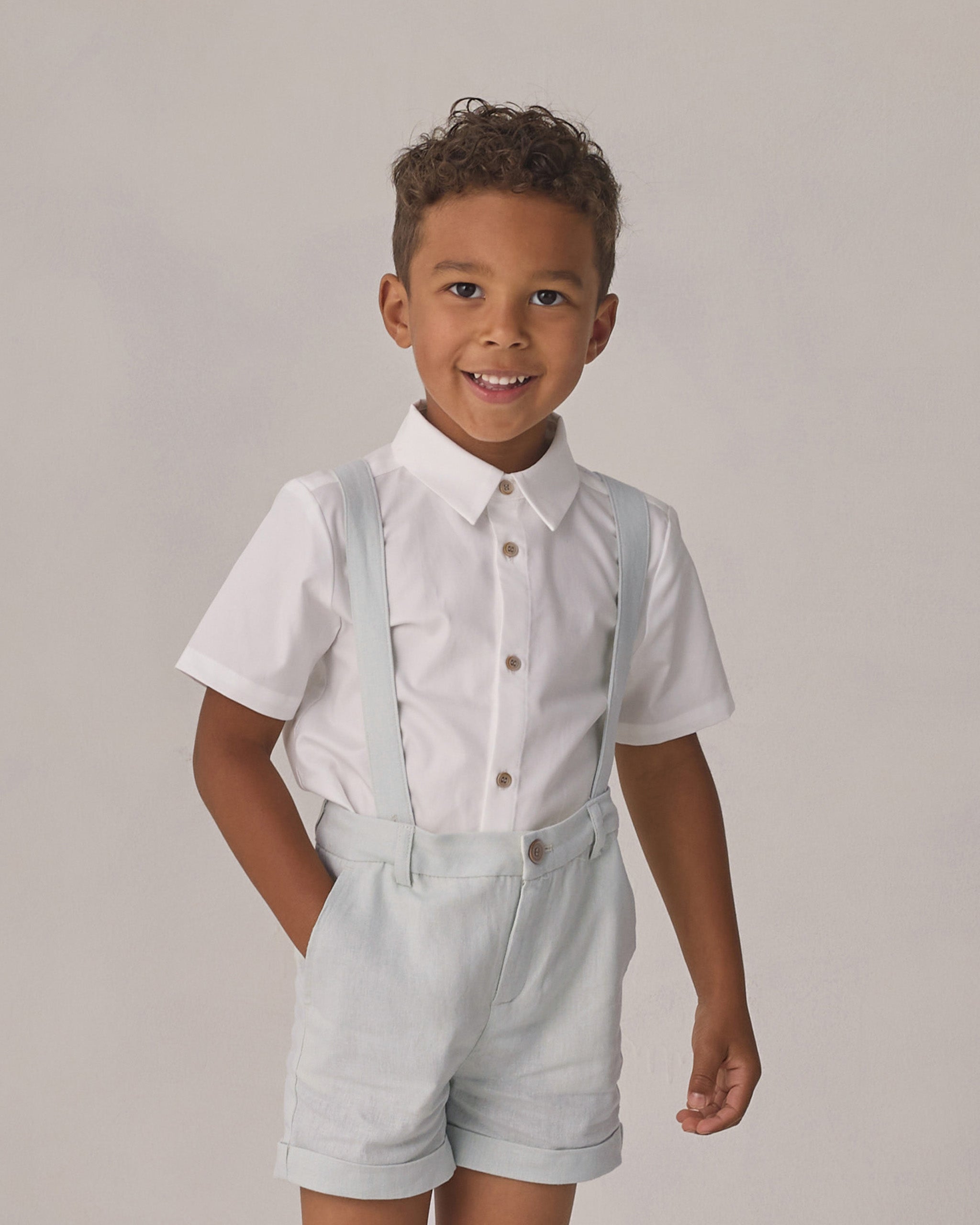 Rylee + Cru ライリーアンドクルー ベビー服 子供服 サスペンダーショート　ミスト