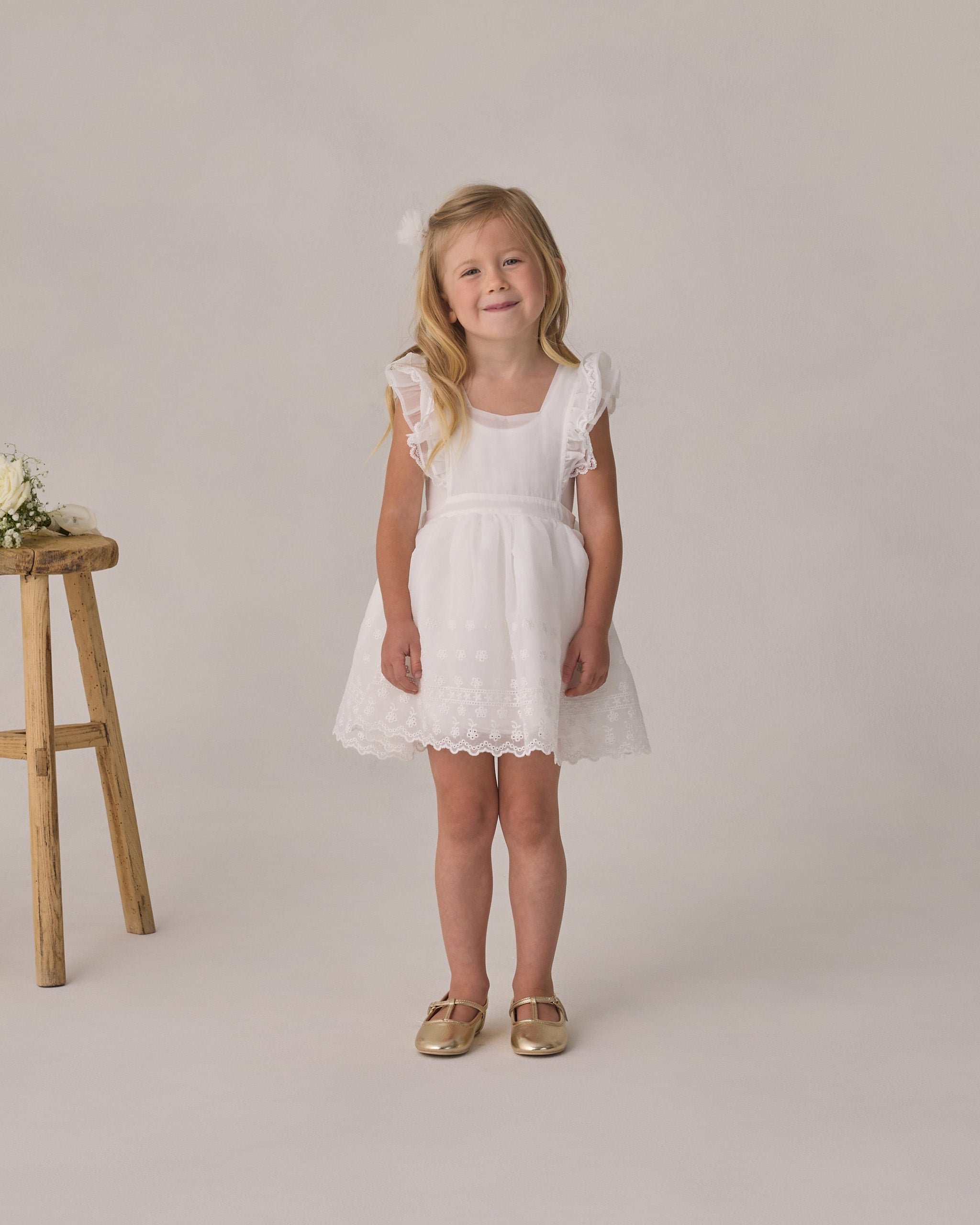 Rylee + Cru ライリーアンドクルー ベビー服 子供服 ポンポンピン　アイボリー、パール