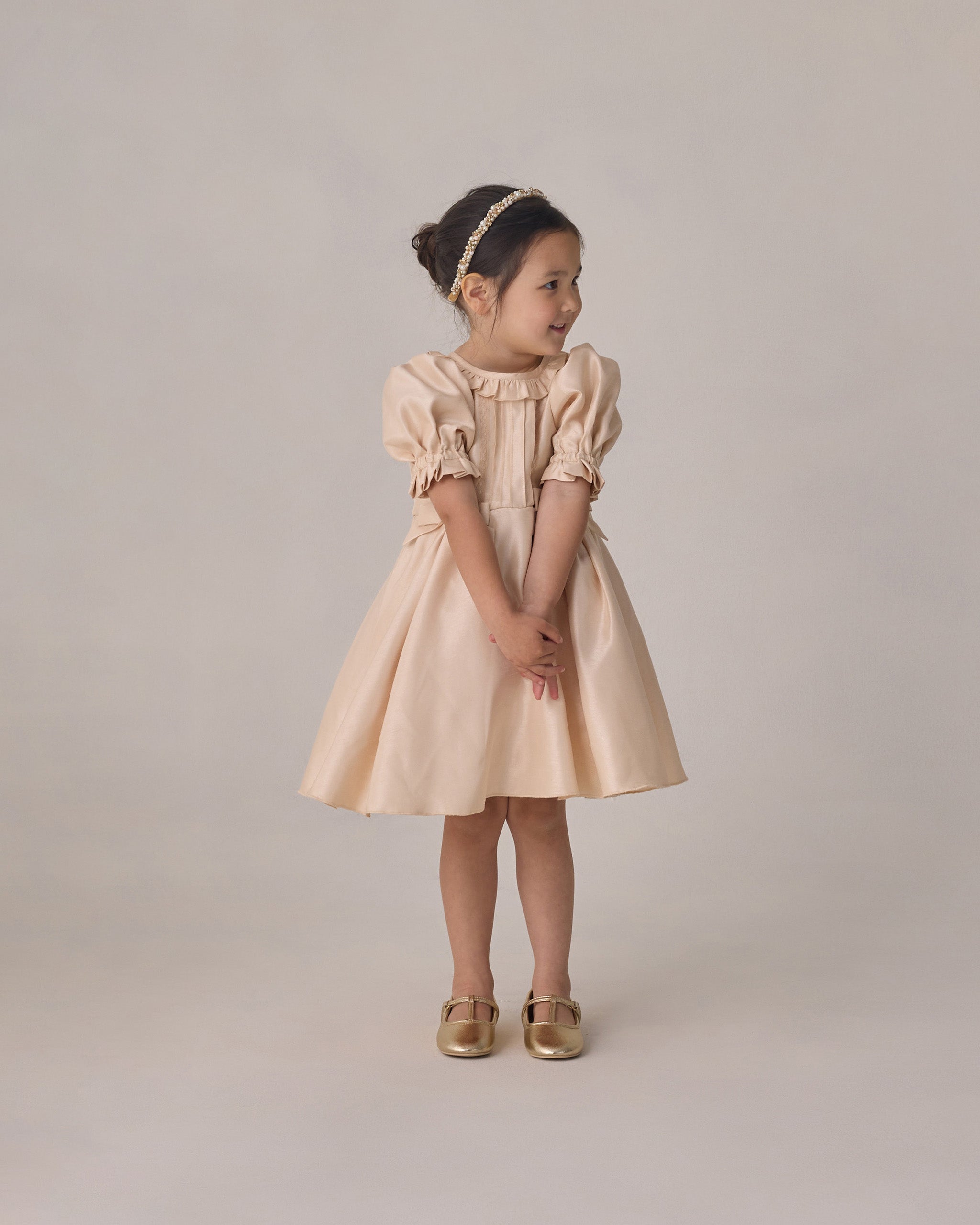 Evelyn Dress Pearl – Noralee