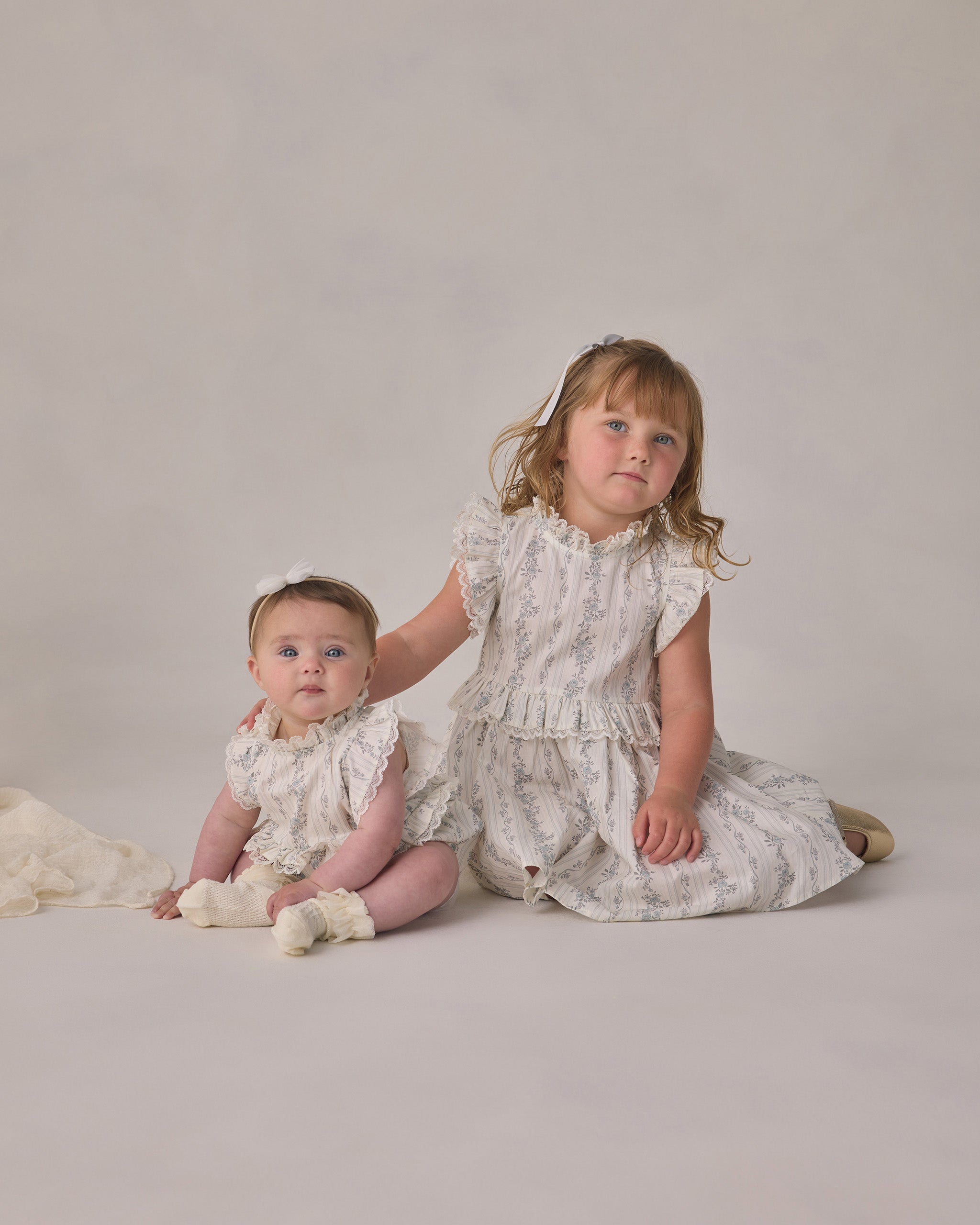 Rylee + Cru ライリーアンドクルー ベビー服 子供服 アリスロンパース　フレンチフローラルストライプ