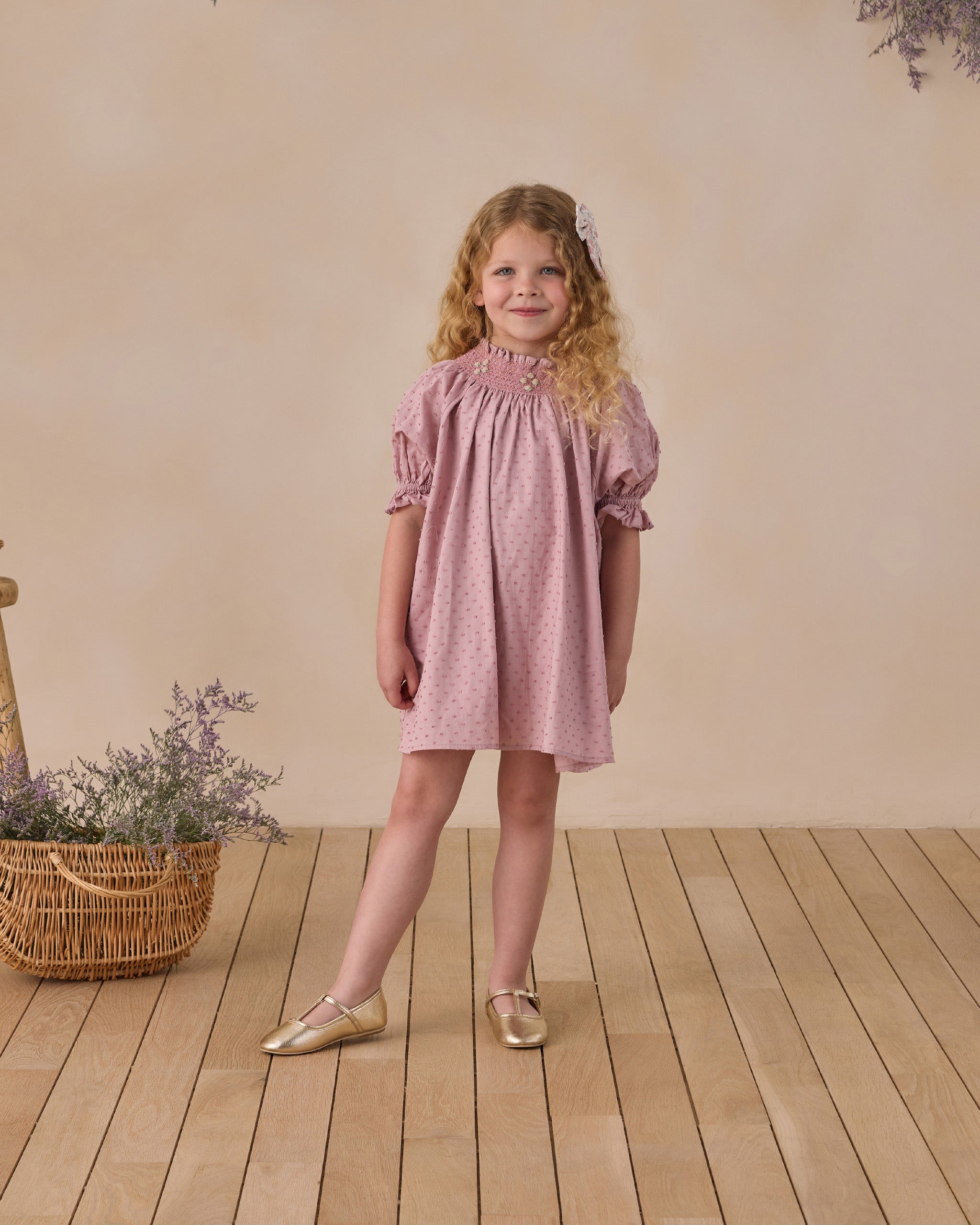 Rylee + Cru ライリーアンドクルー ベビー服 子供服 マディ ドレス　ラベンダー