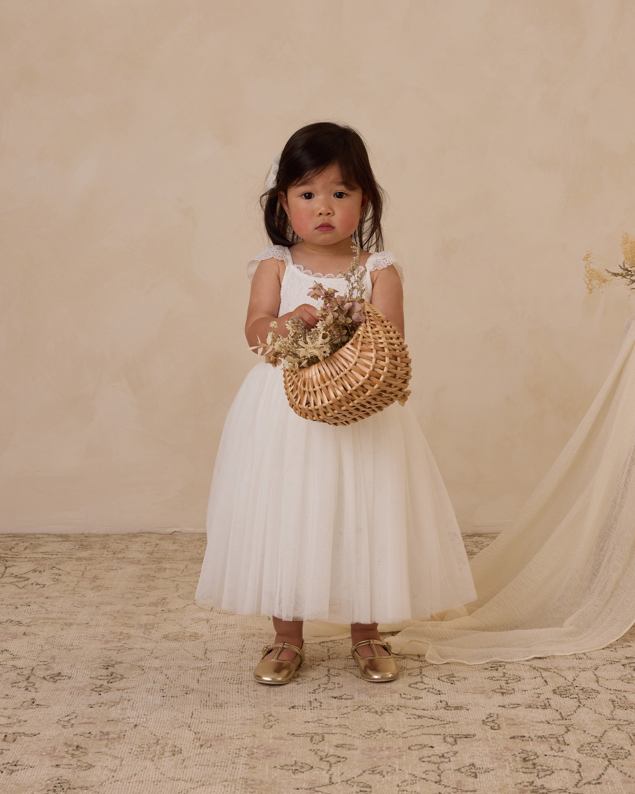 お値下げ！NORALEEノラリー　CAMILLA DRESSカミラドレス　2y Camilla Dress | White – Noralee
