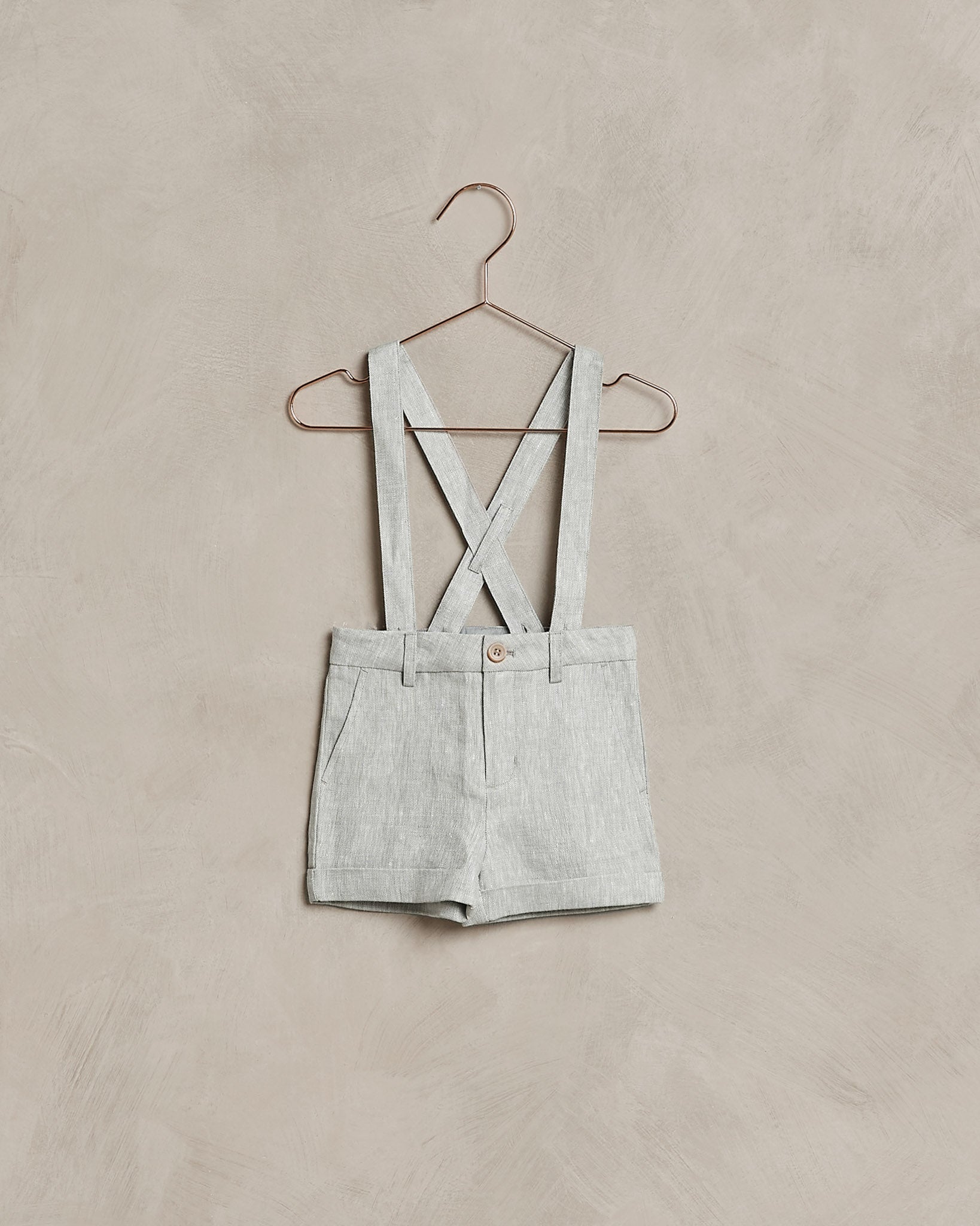 Suspender Short | Chambray