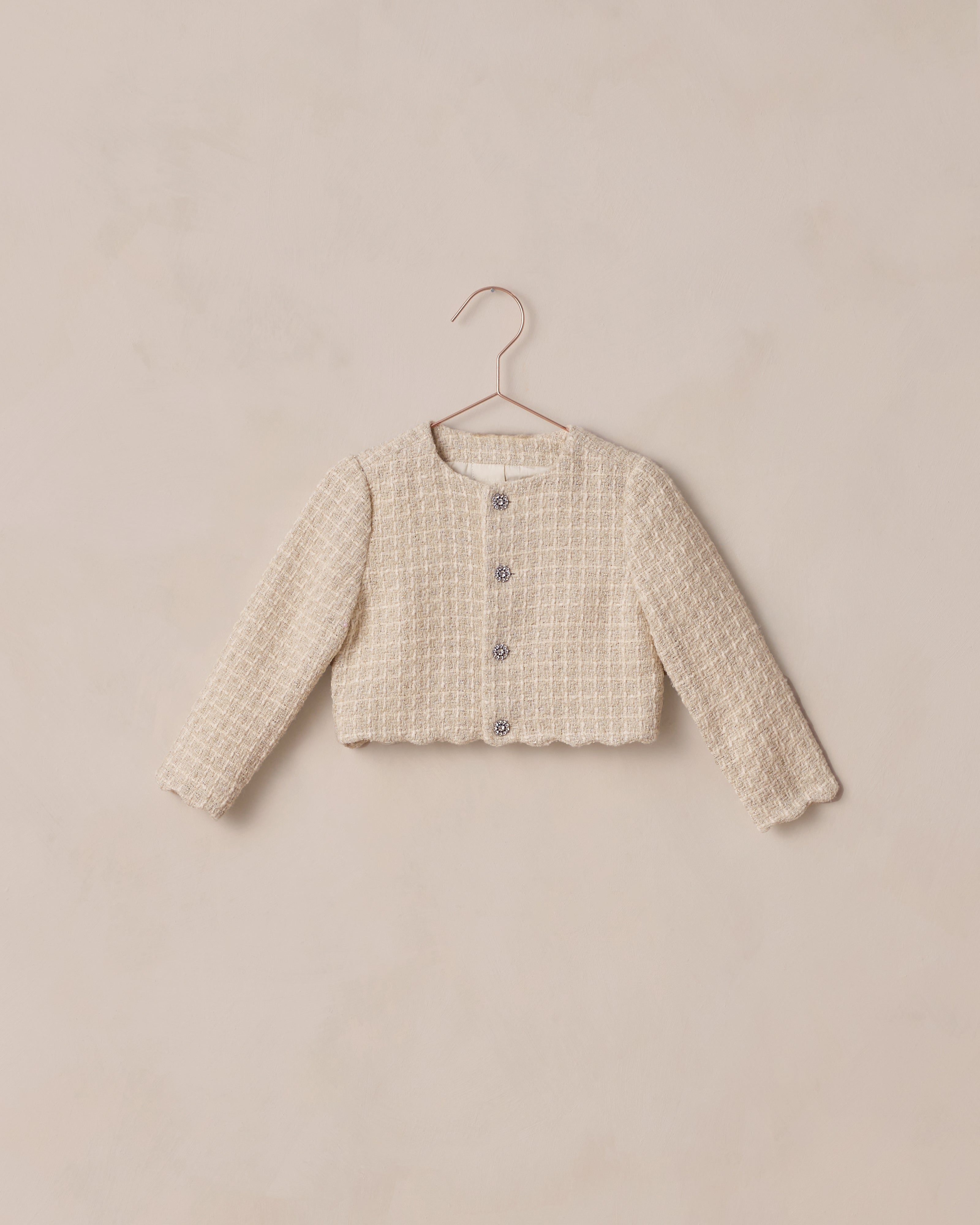 Rylee + Cru ライリーアンドクルー ベビー服 子供服  ツイードジャケット　エクリュ