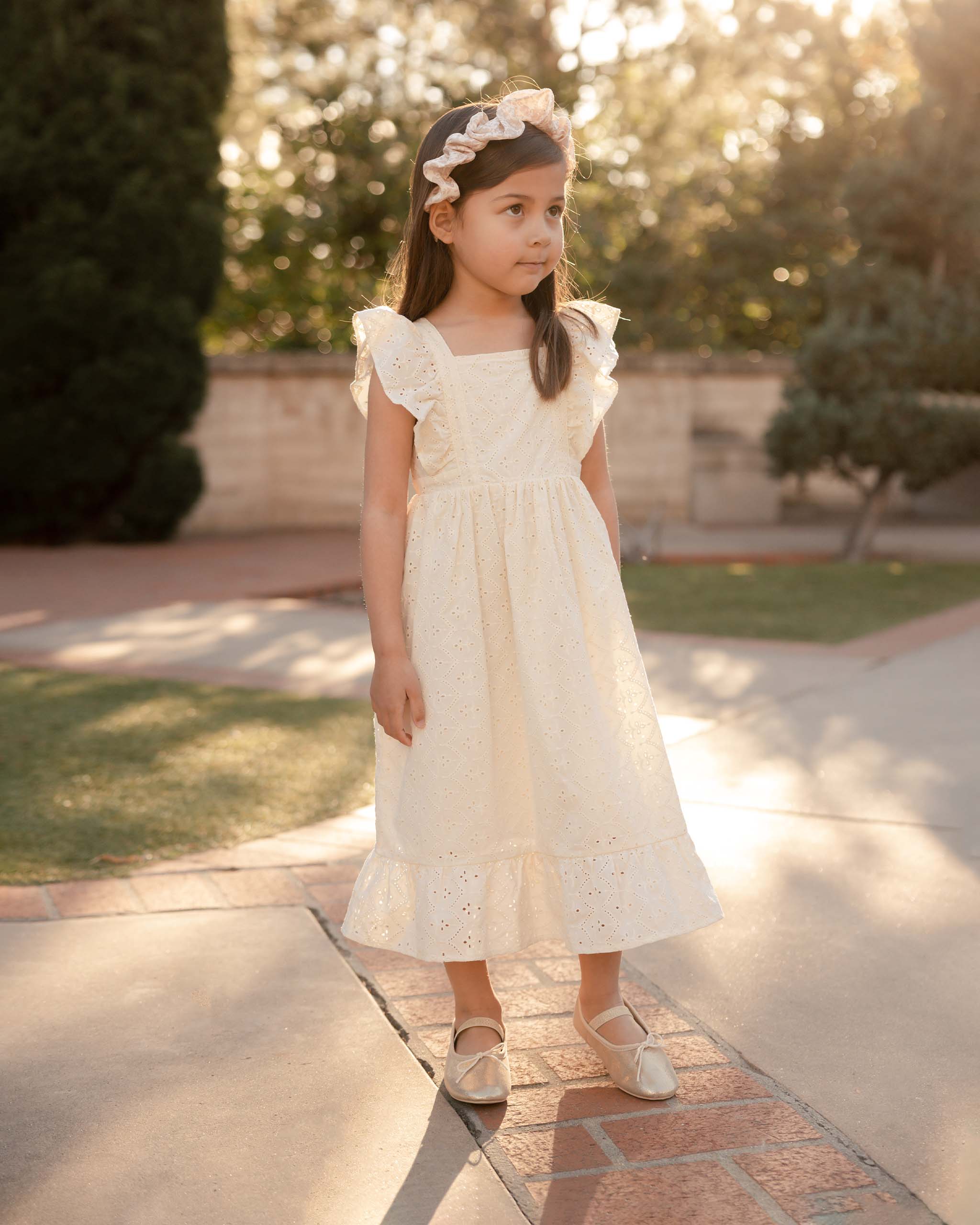 Lucy Dress | Ivory Eyelet
