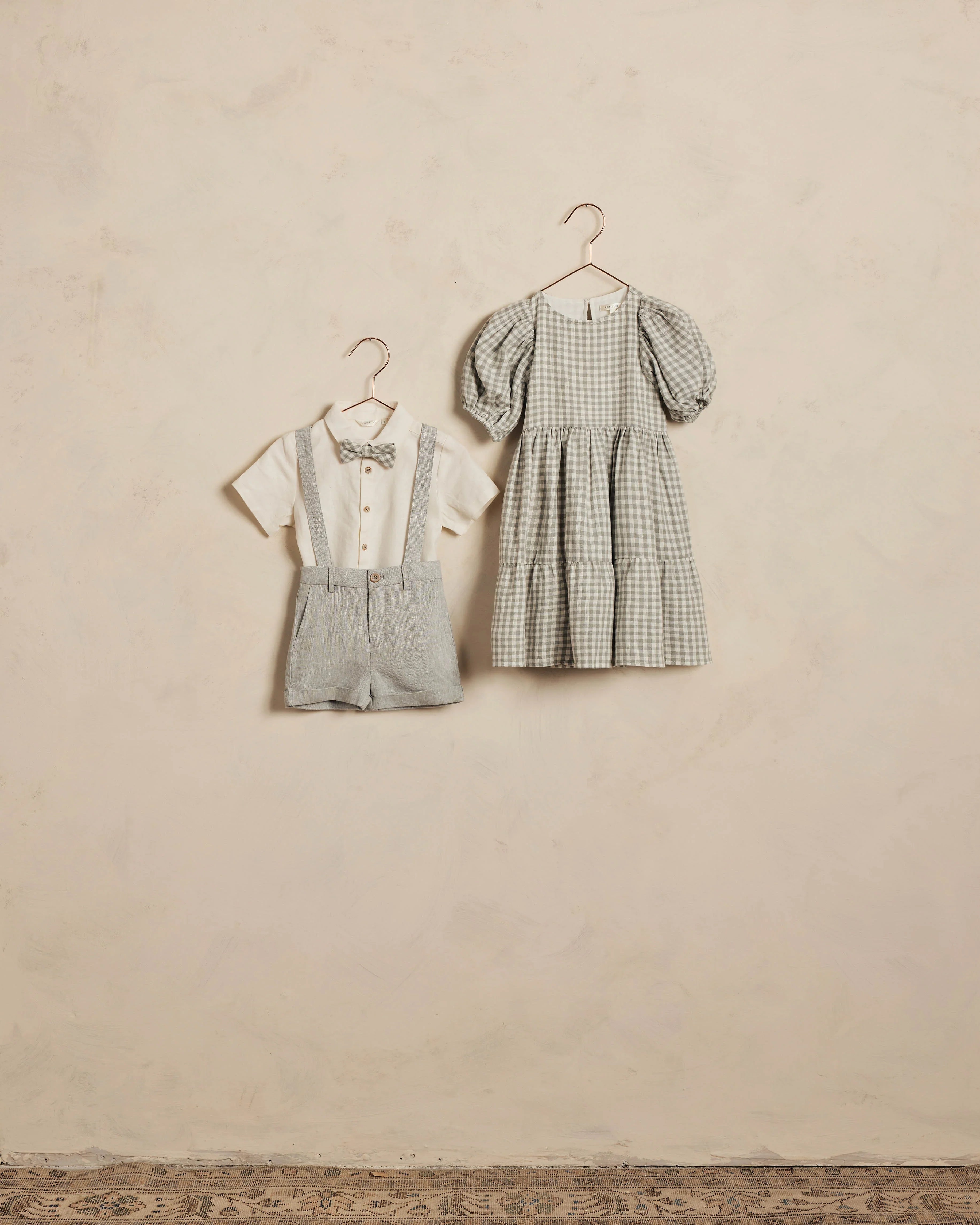 Chloe Dress | Dusty Blue Gingham