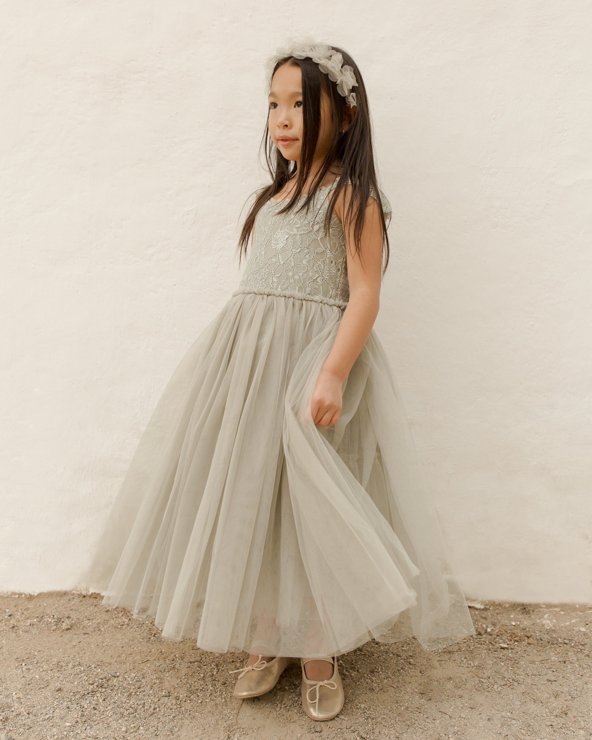 お値下げ！NORALEEノラリー　CAMILLA DRESSカミラドレス　2y Noralee Camilla Dress (Sage) | Jean + Hadley