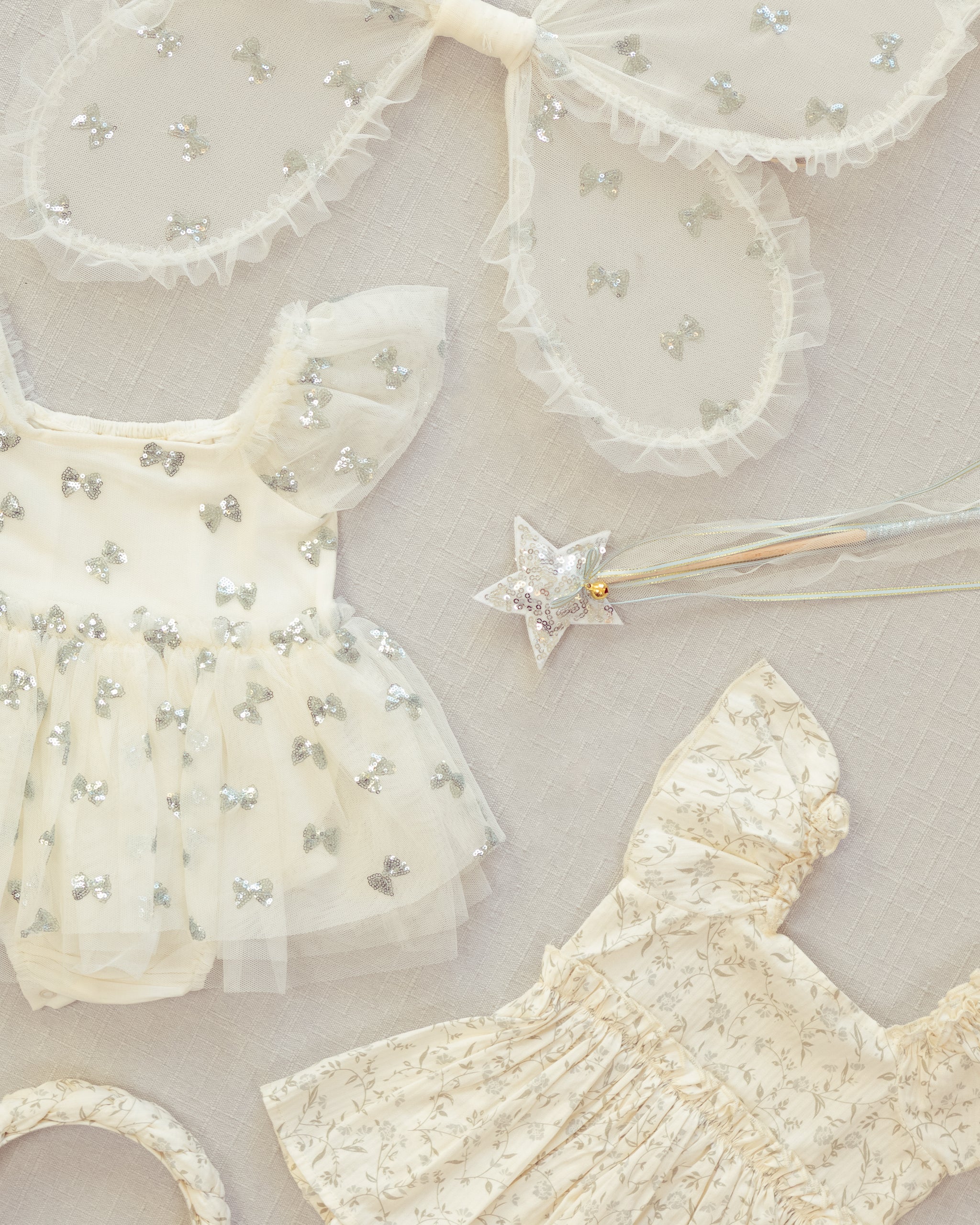 Rylee + Cru ライリーアンドクルー ベビー服 子供服 フェアリーセット　スカイスパンコールボウ