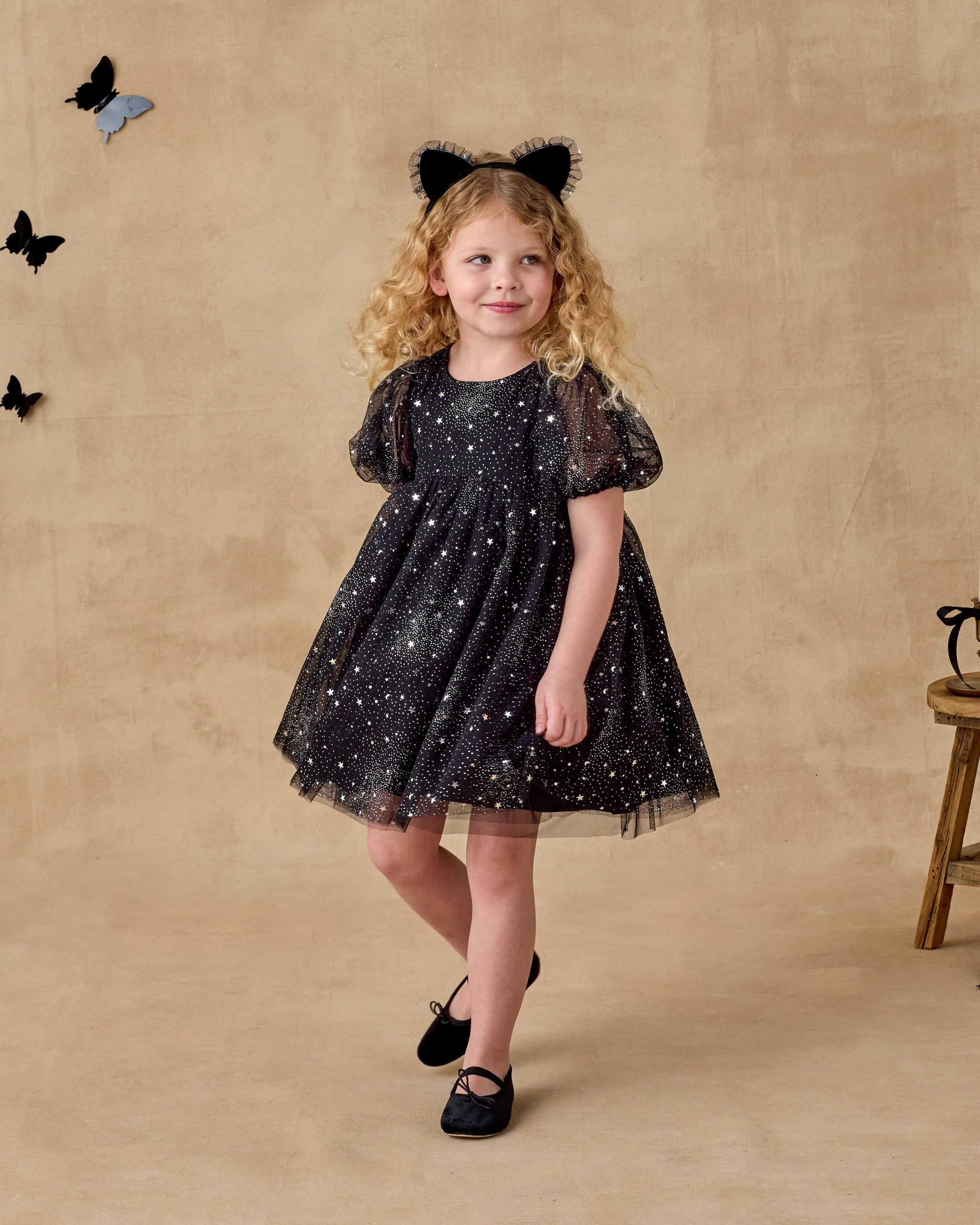 Rylee + Cru ライリーアンドクルー ベビー服 子供服  ルナドレス　ナイトスカイ