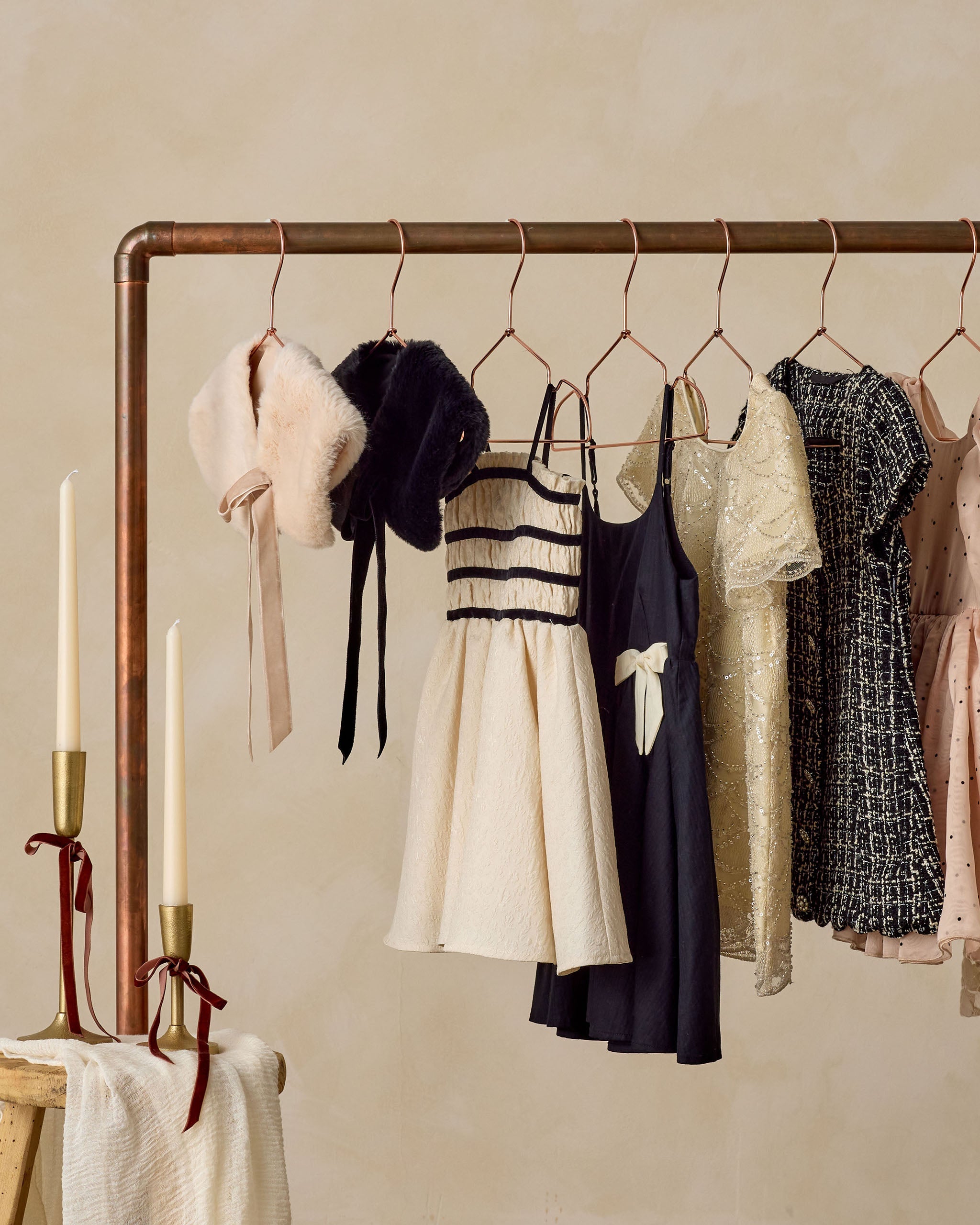 Rylee + Cru ライリーアンドクルー ベビー服 子供服  デイジードレス　シルバーメタリック