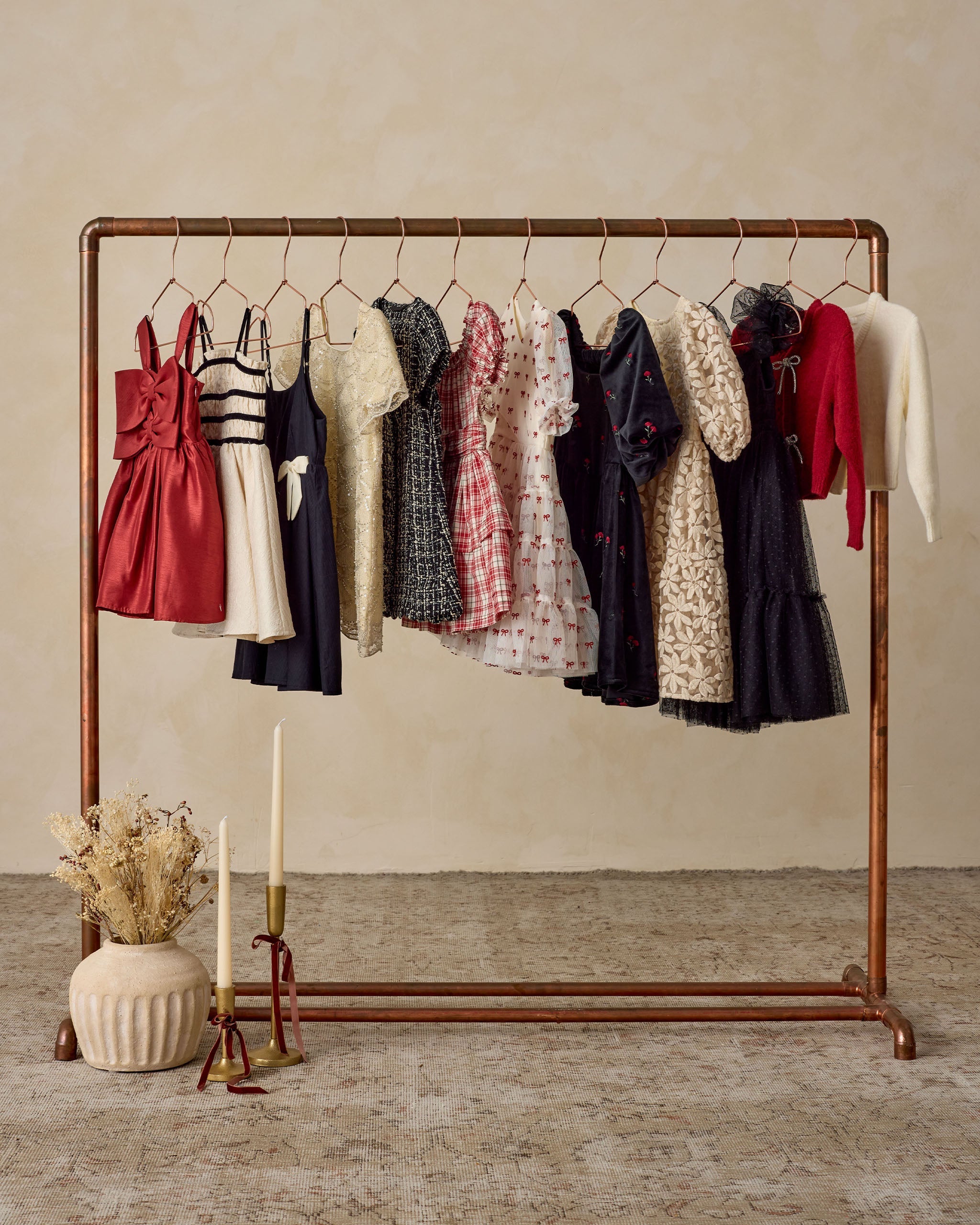 Rylee + Cru ライリーアンドクルー ベビー服 子供服  シンディドレス　ルビー