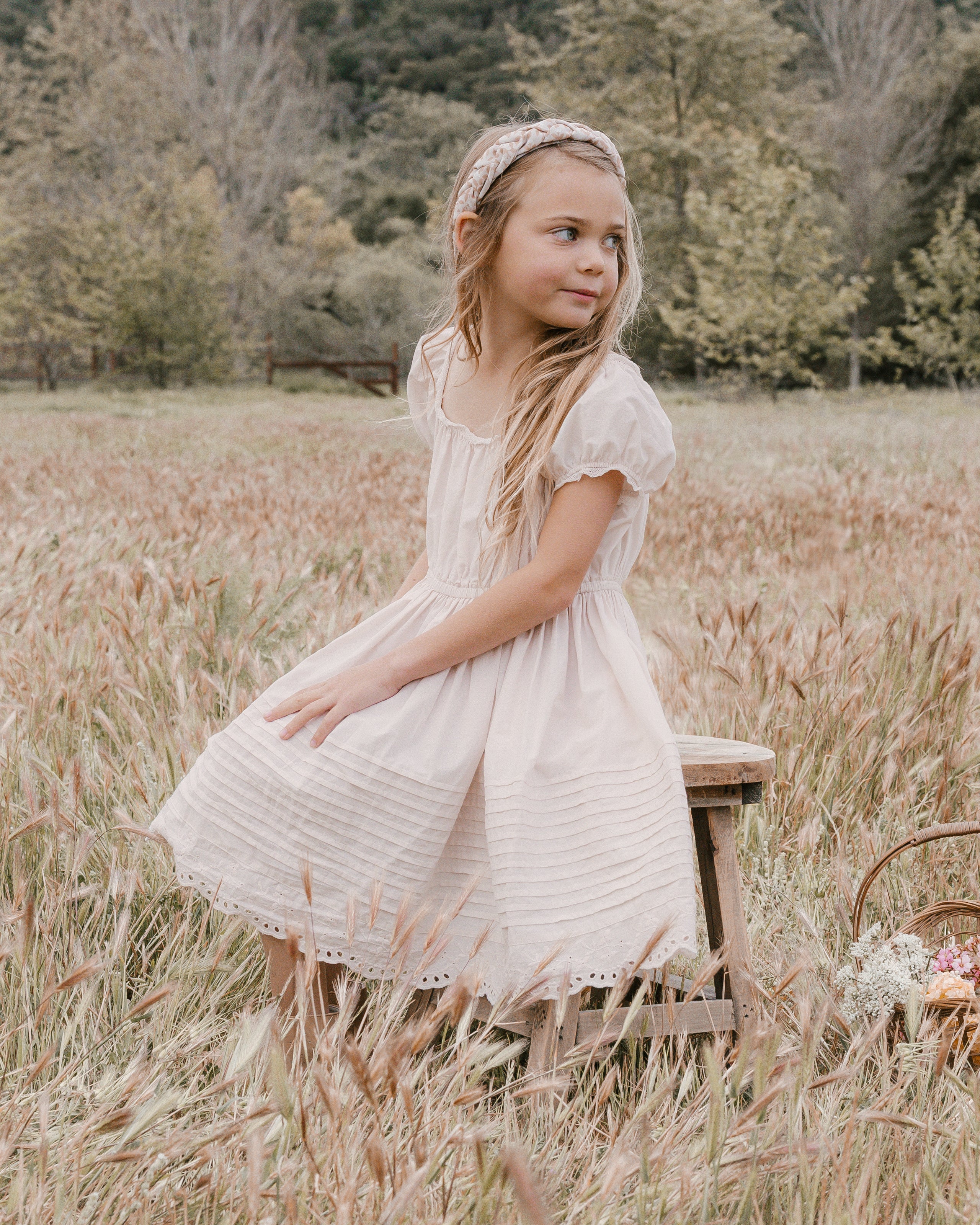 Noralee ノラリー　18m ドレス Noralee CHLOE DRESS EMBROIDERED FLORAL ノラリー パフスリーブ半袖