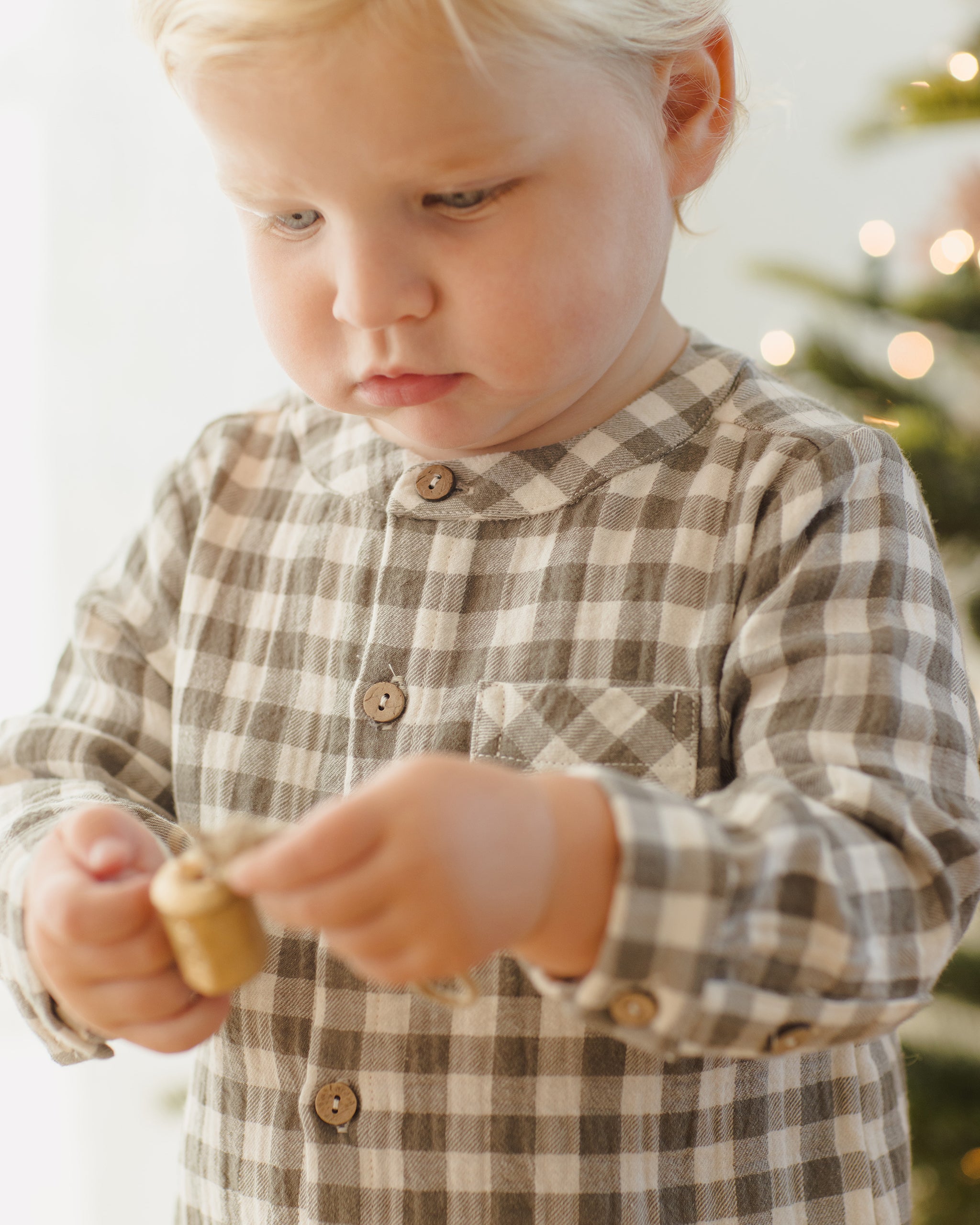 Rylee + Cru ライリーアンドクルー ベビー服 子供服  ミロシャツ　フォレストチェック